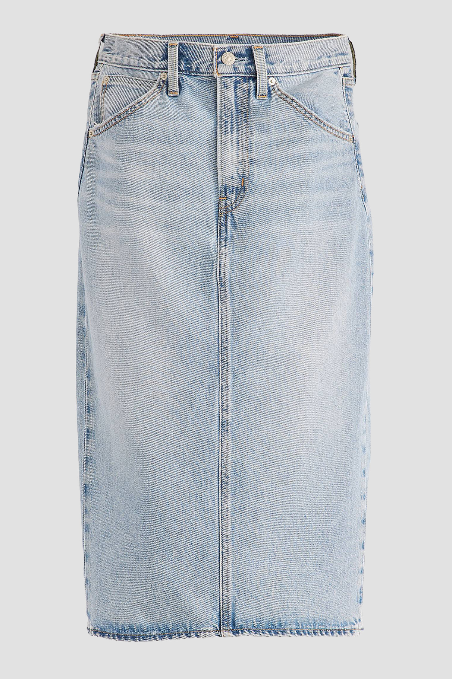 Женская голубая джинсовая юбка 2