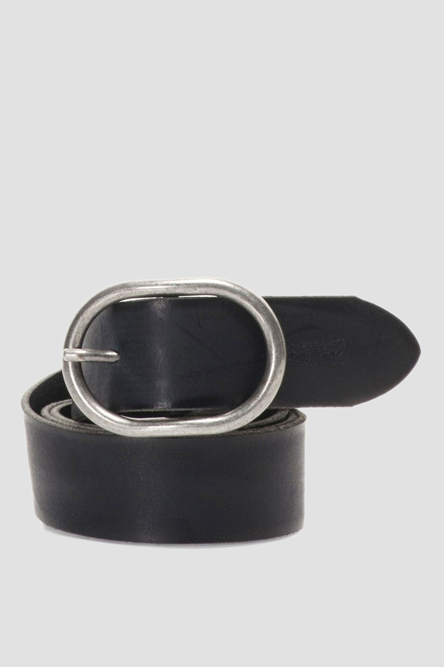 Женский черный кожаный ремень 1