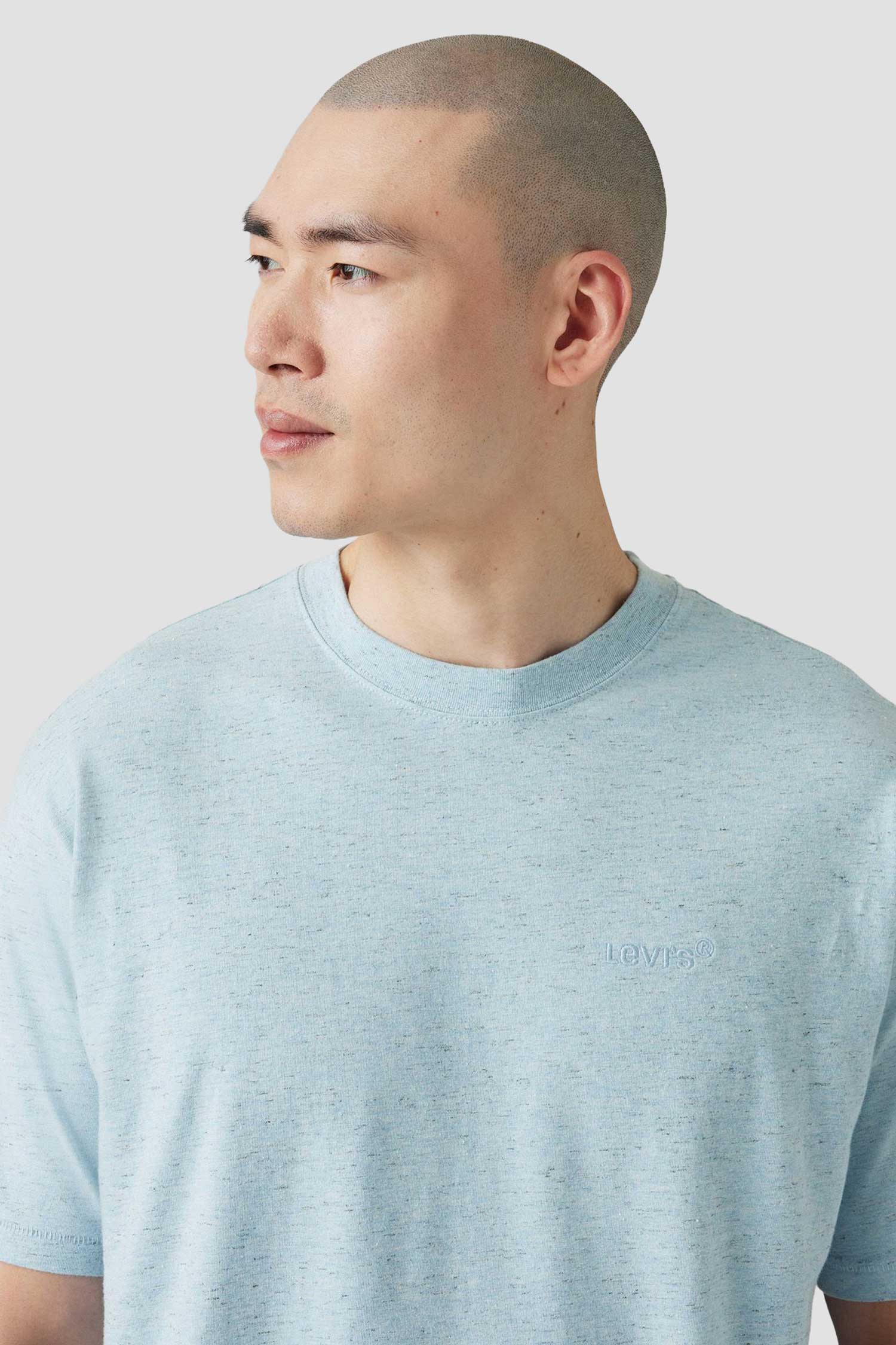 Мужская голубая футболка 5