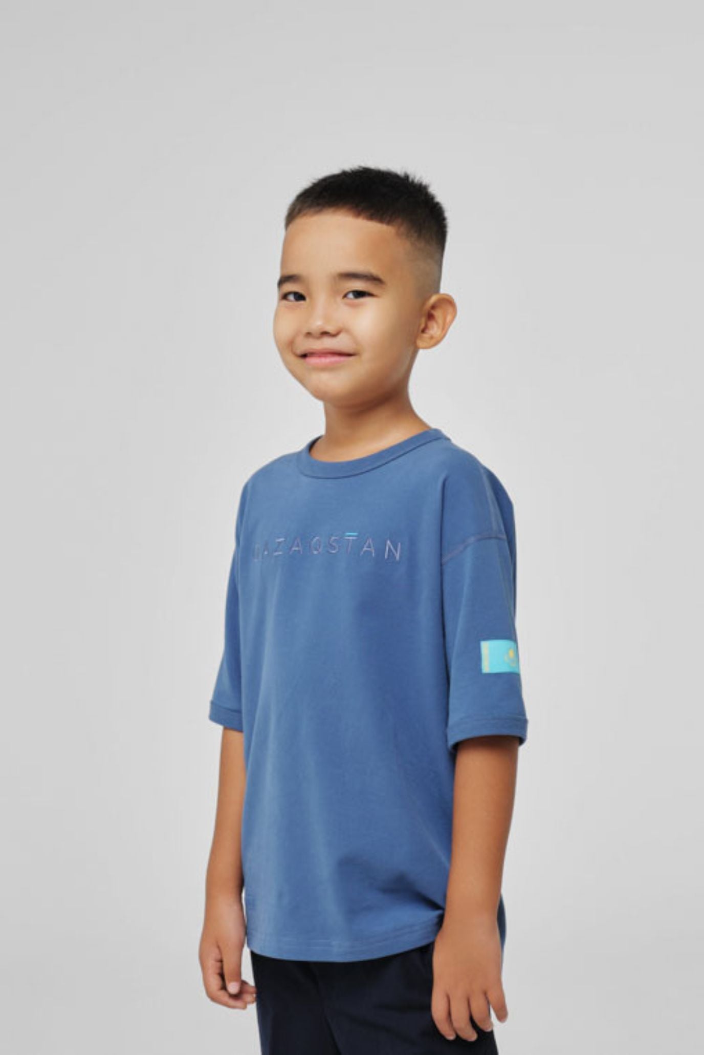 Детская индиго футболка 2