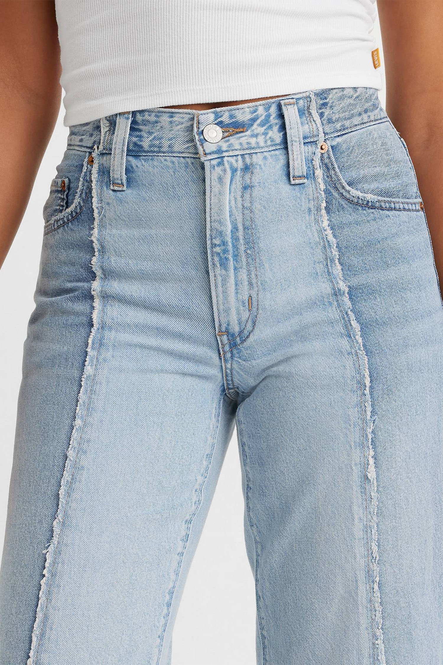 Женские голубые джинсы Baggy Dad Recrafted 6