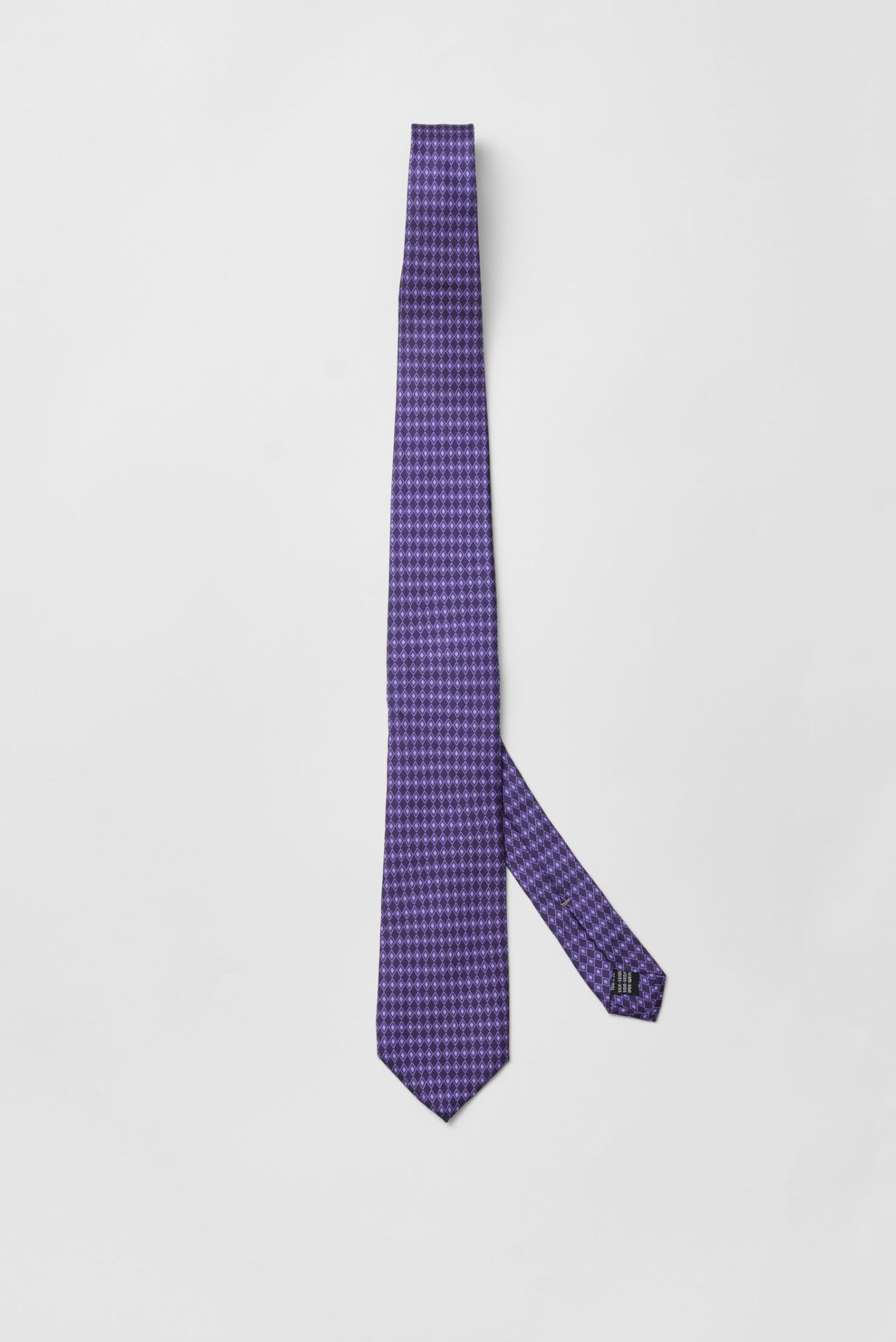 Мужской фиолетовый шелковый галстук 1