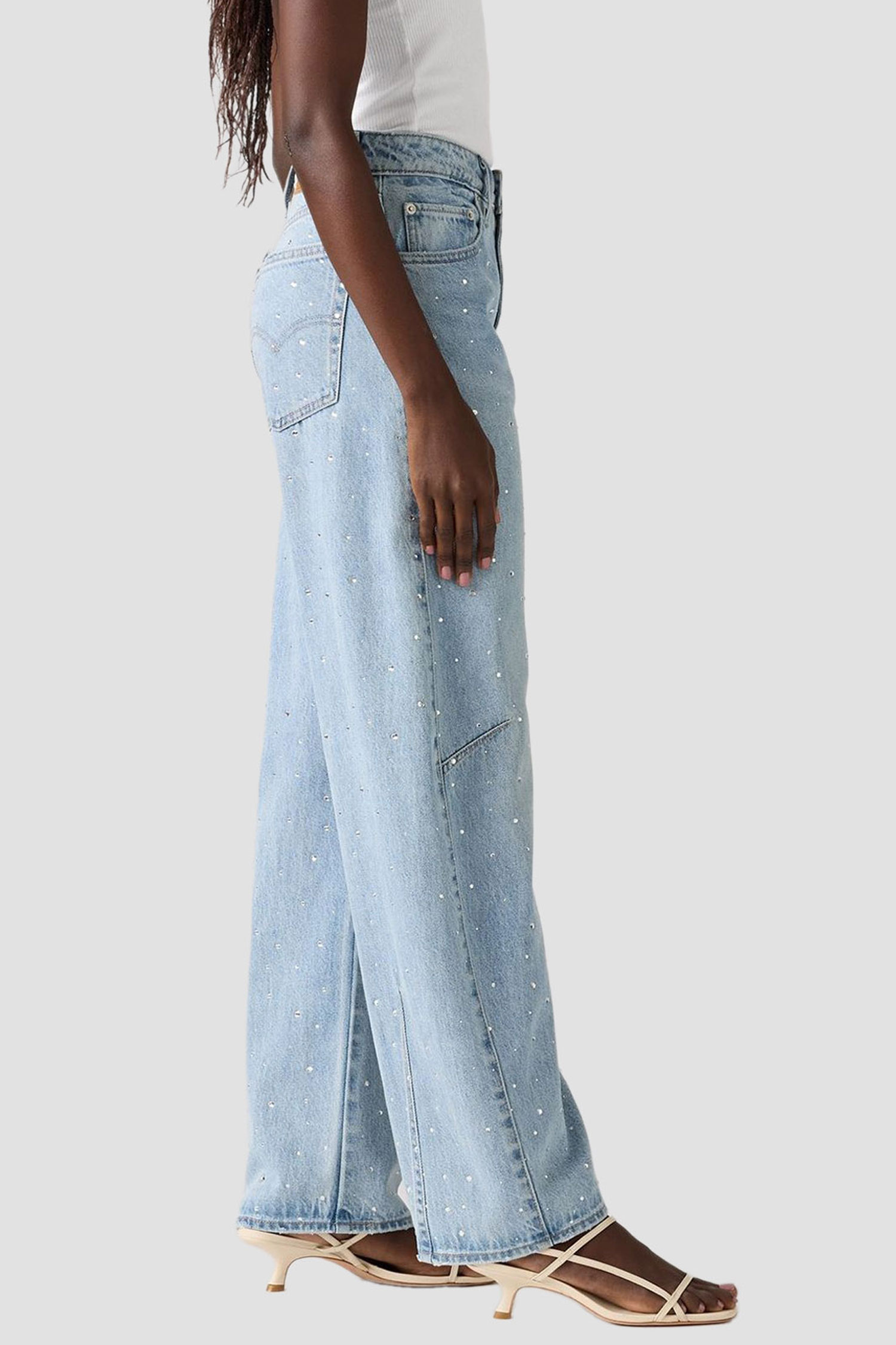 Женские голубые джинсы Baggy Dad Barrel 5