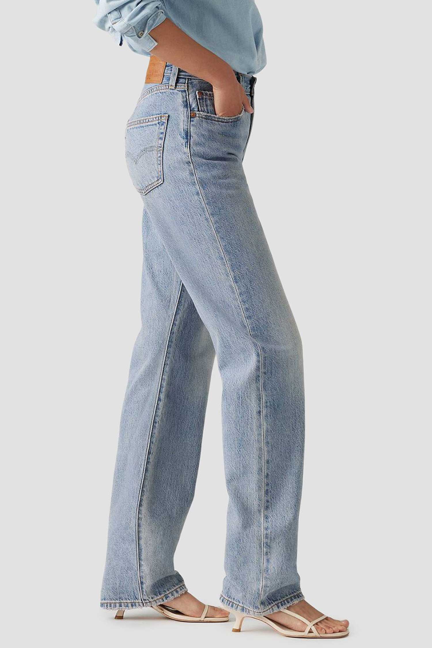 Женские голубые джинсы 501®'90S Straight 4