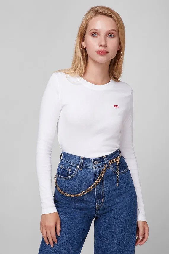 Женский белый лонгслив Levi's