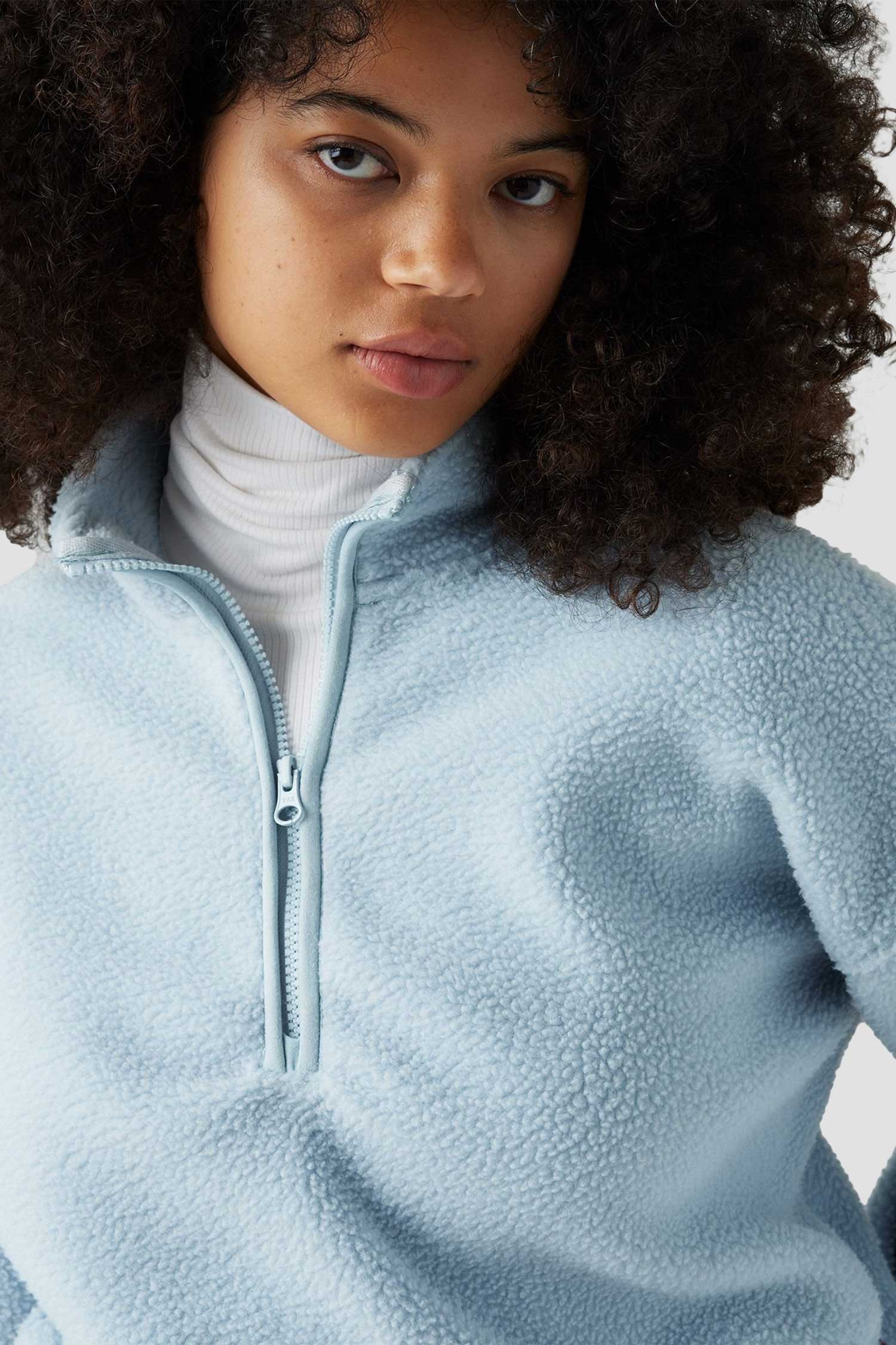 Женская голубая спортивная кофта 5