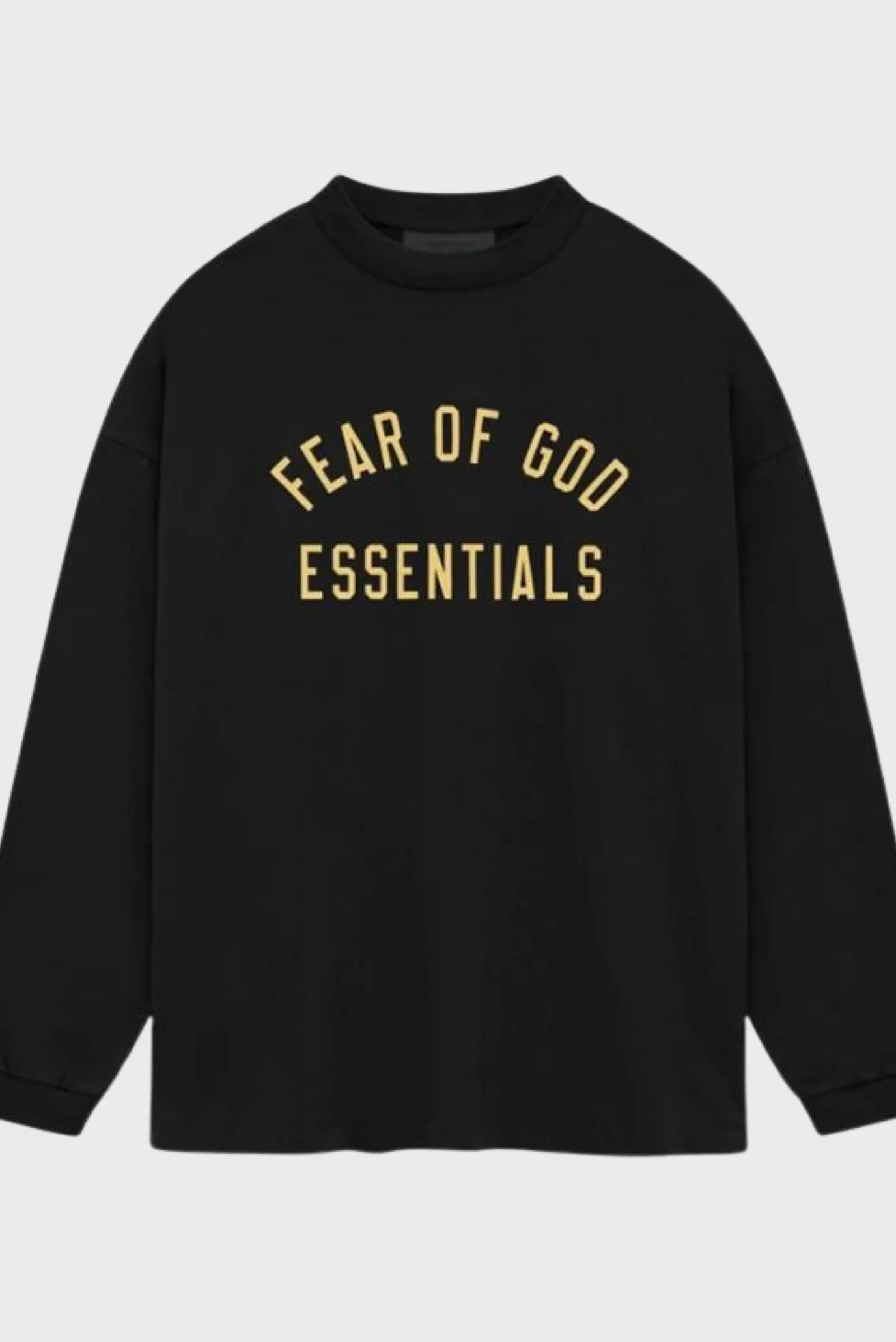 Fear Of God Essentials Jersey Long Sleeve Tee Black 5