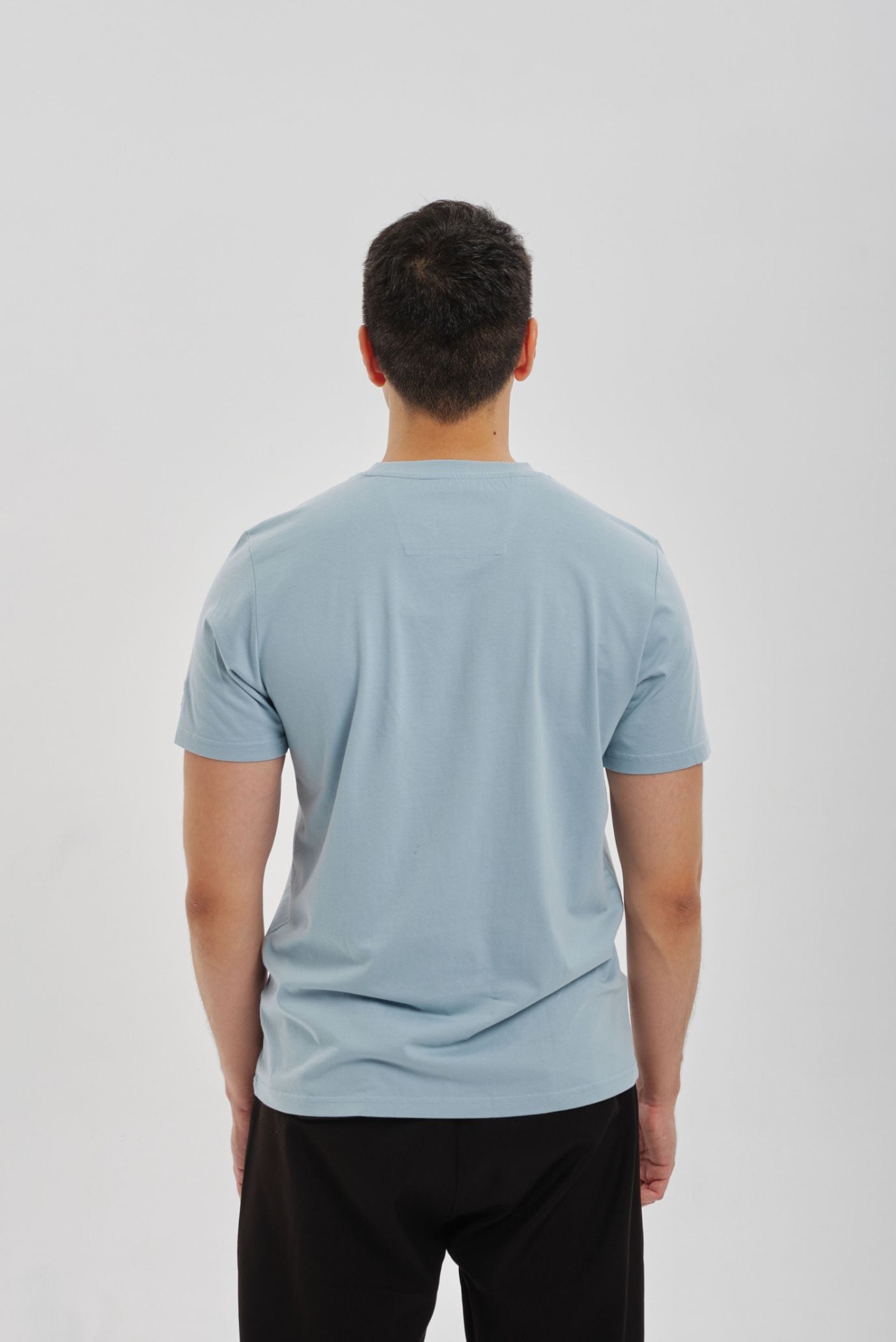 Голубая футболка ARGYMAQTAR (Унисекс) 5