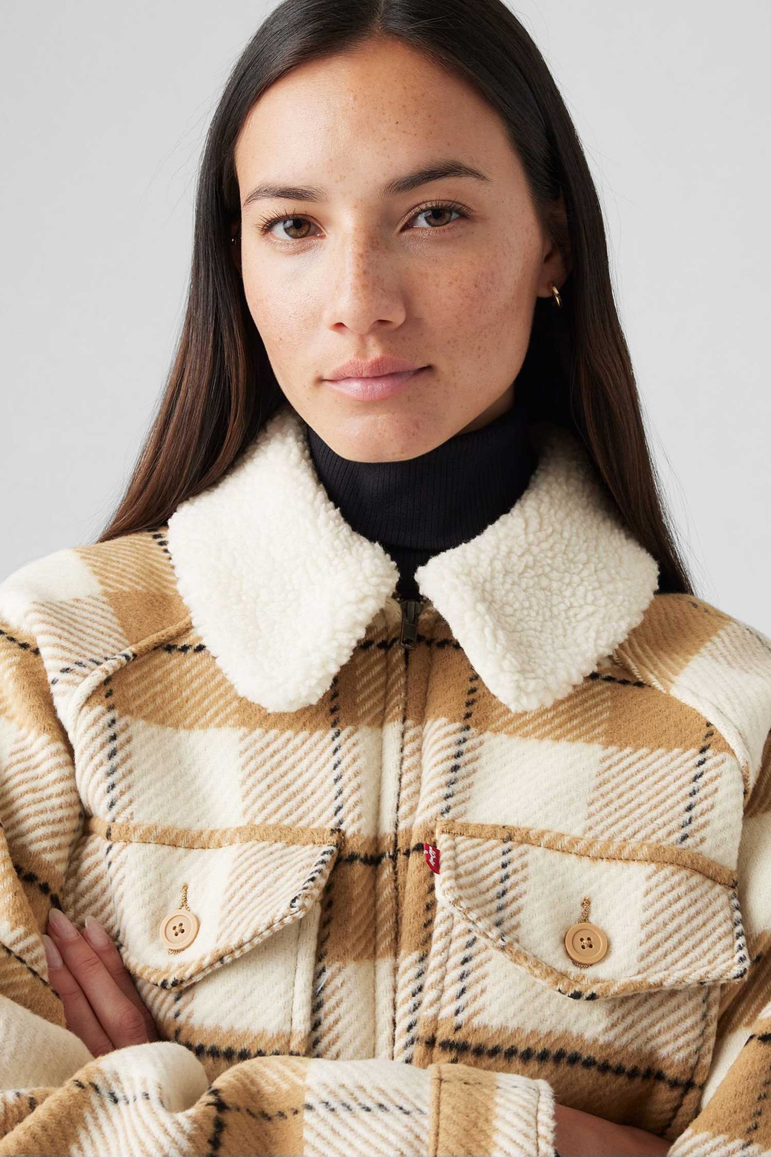 Женская куртка в клеткуLevi's Женская куртка в клетку 5