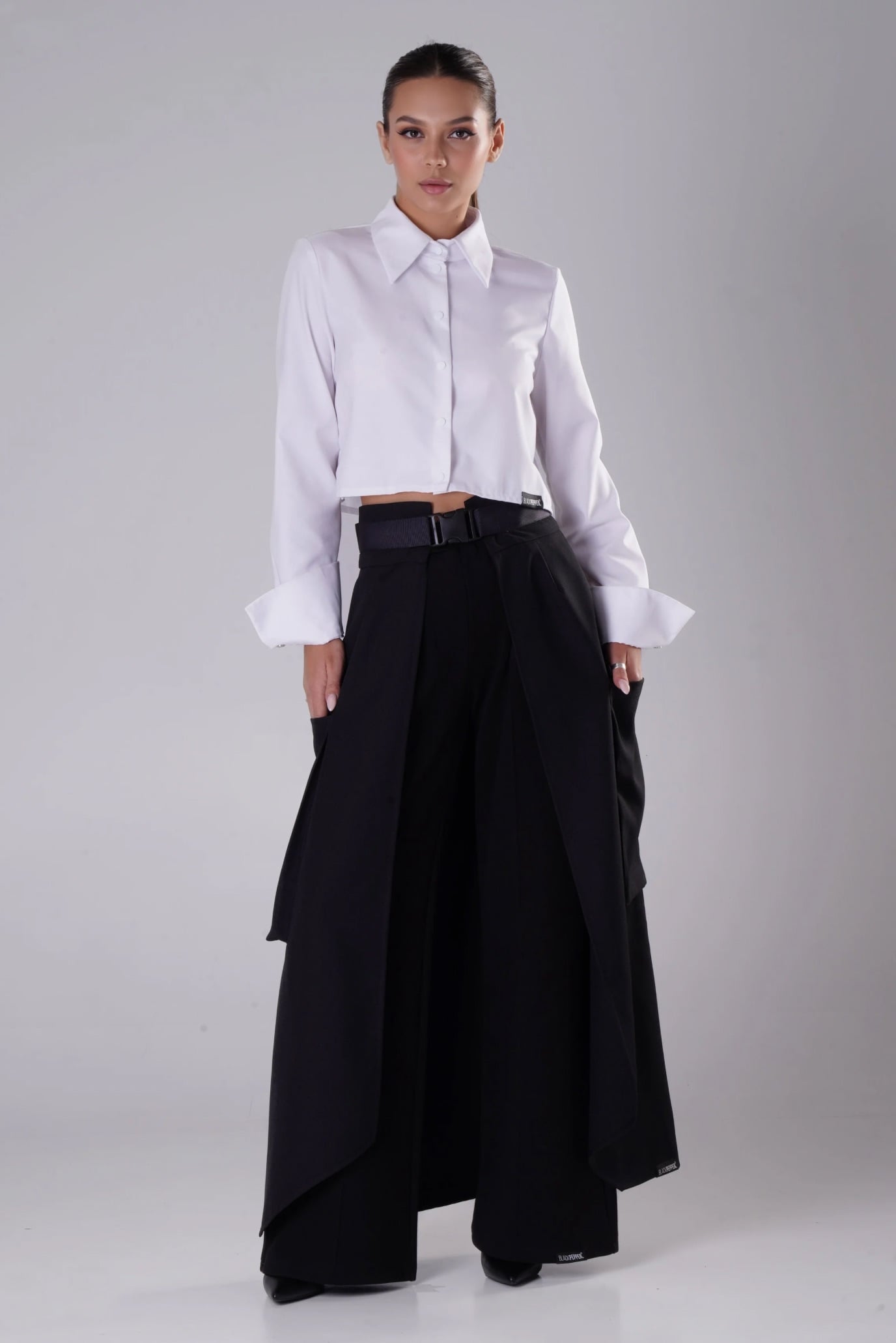 Женская белая рубашка 6