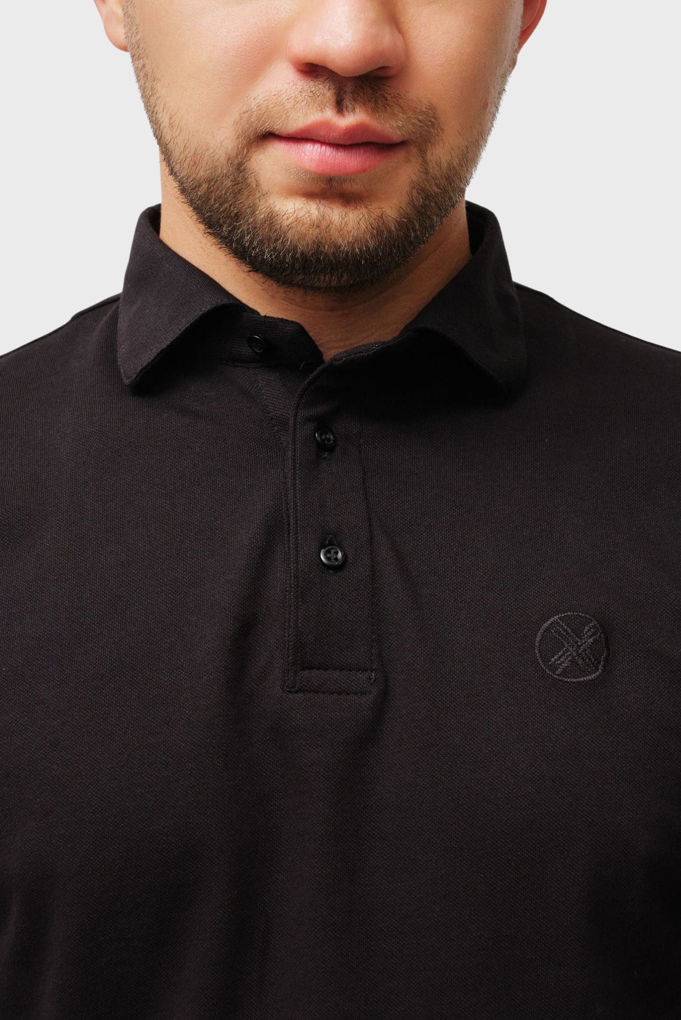 Мужское черное поло 5