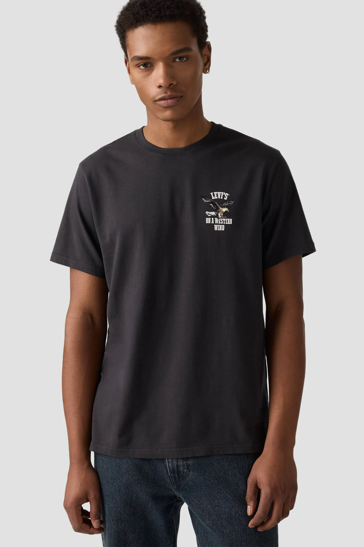 Мужская черная футболка 4