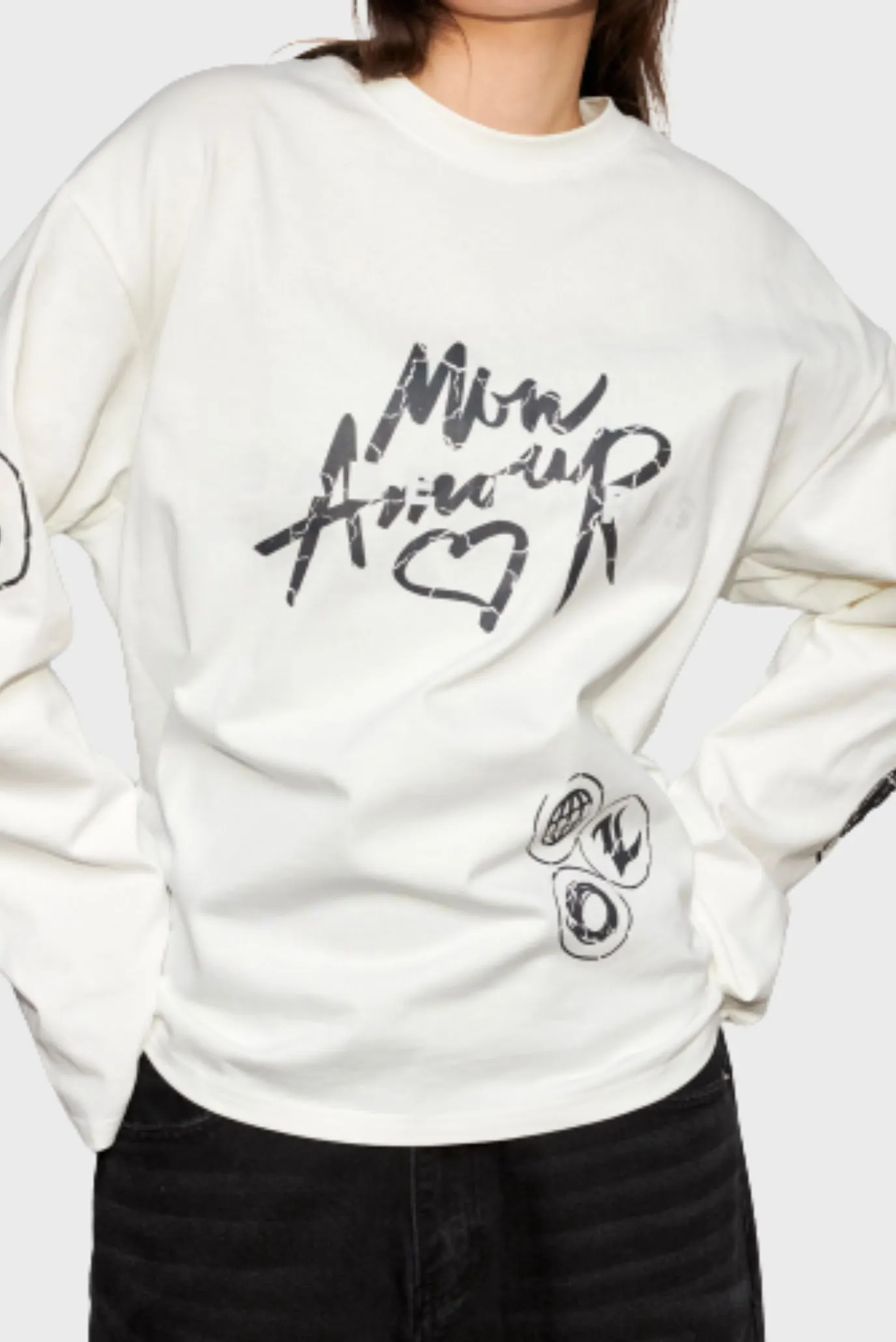Лонгслив Sabe Mon Amour White Long Sleeve 2