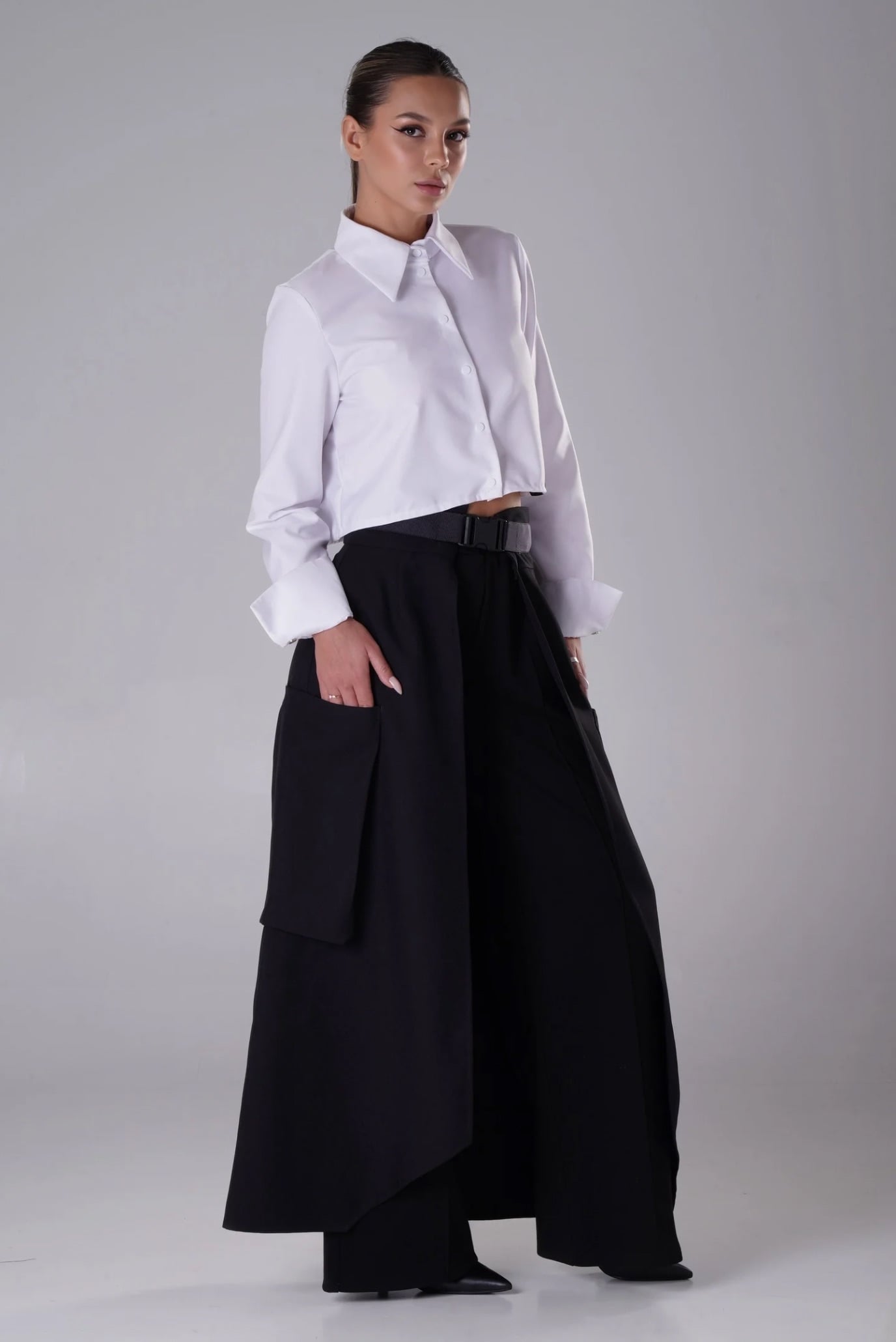 Женская белая рубашка 2