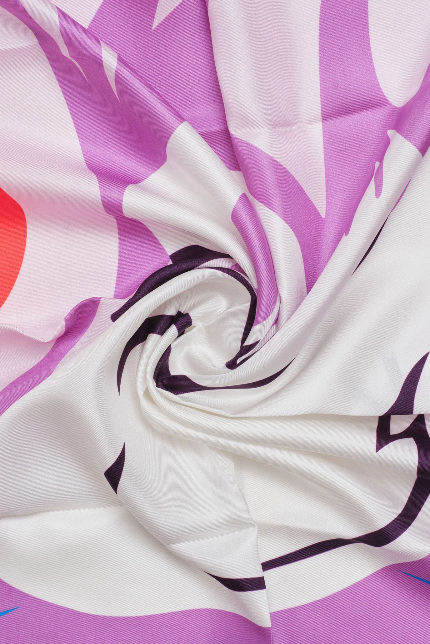 Женский фиолетовый платок 70х70 3