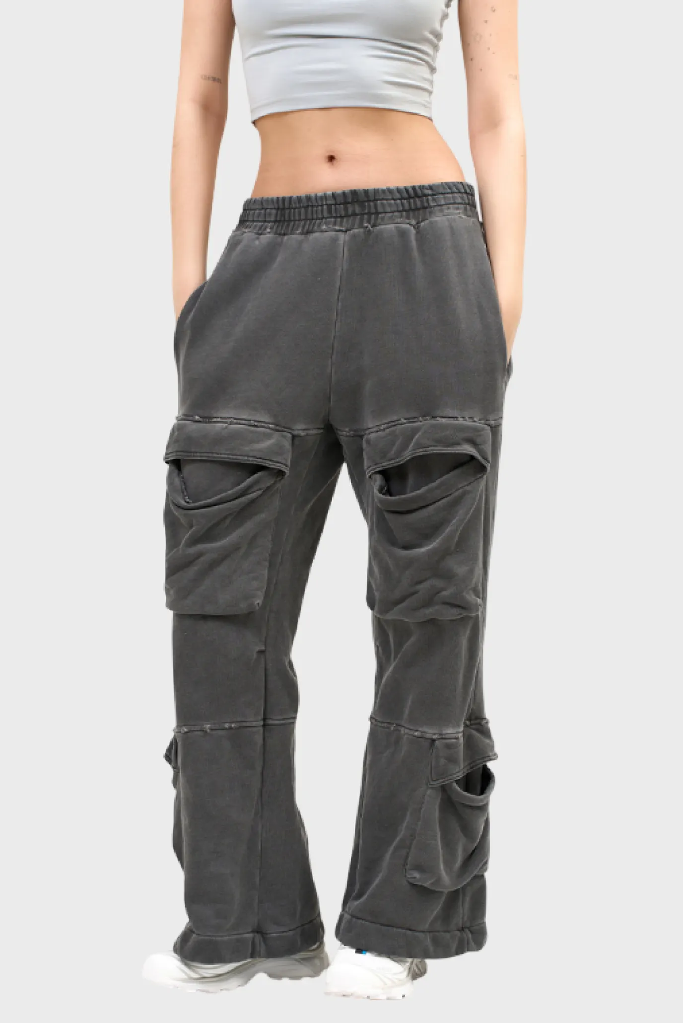 Штаны Sabe Pants Acid Wash Dark Grey 3