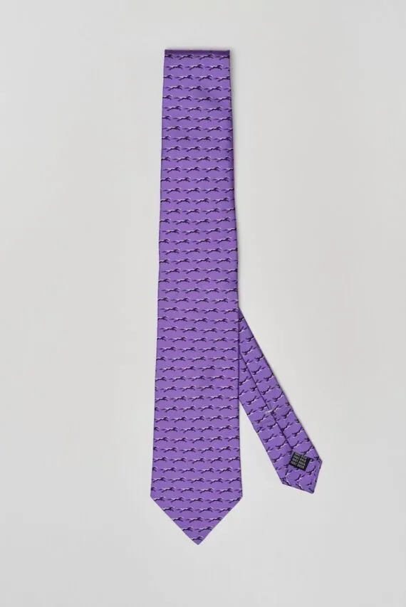 Мужской фиолетовый шелковый галстук Argymaq