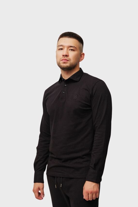 Мужское черное поло Argymaq