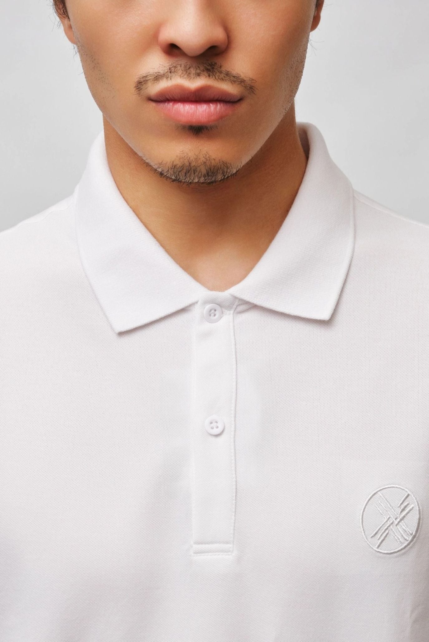 Мужское белое поло 5