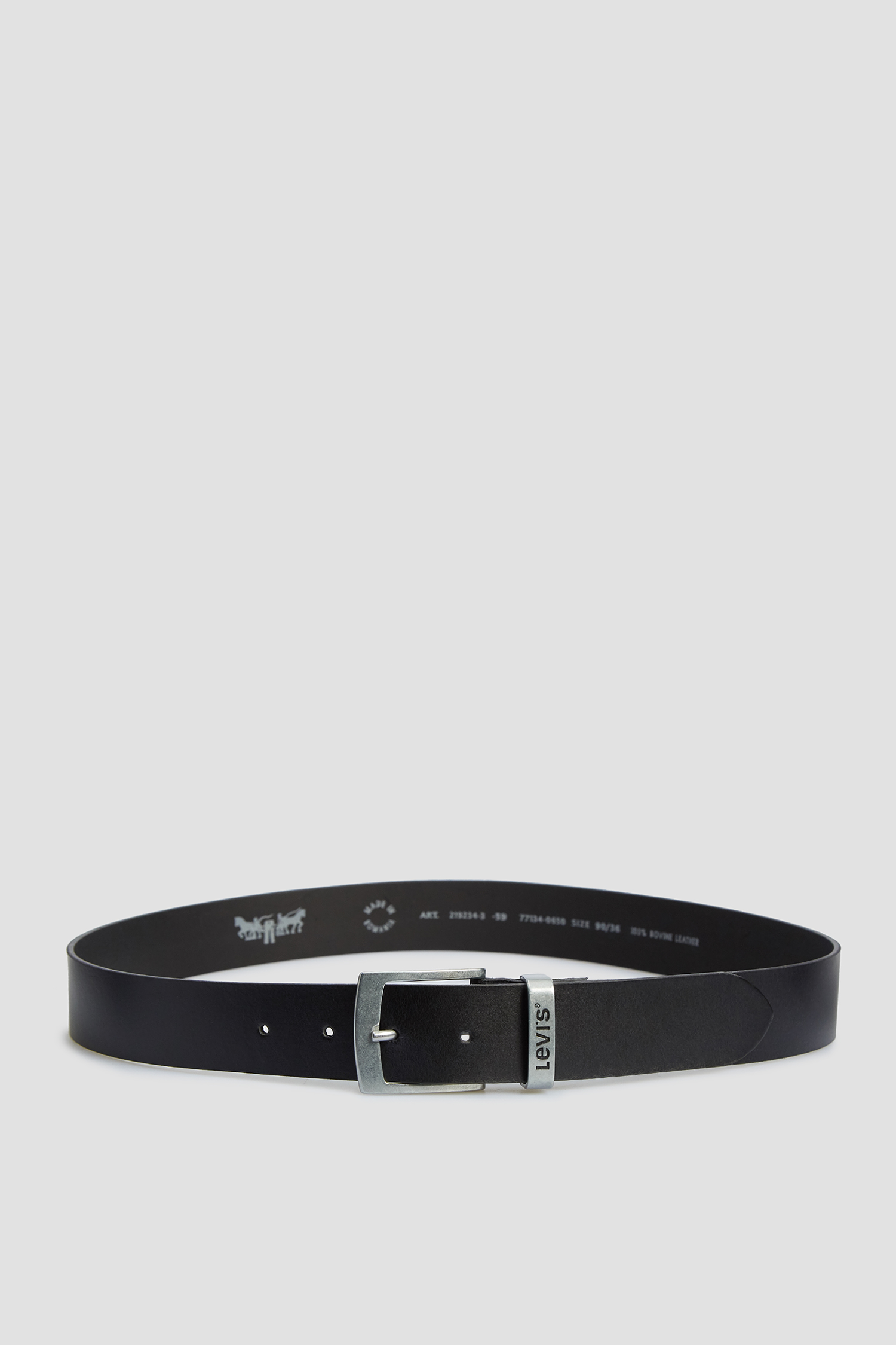 Черный кожаный ремень 2