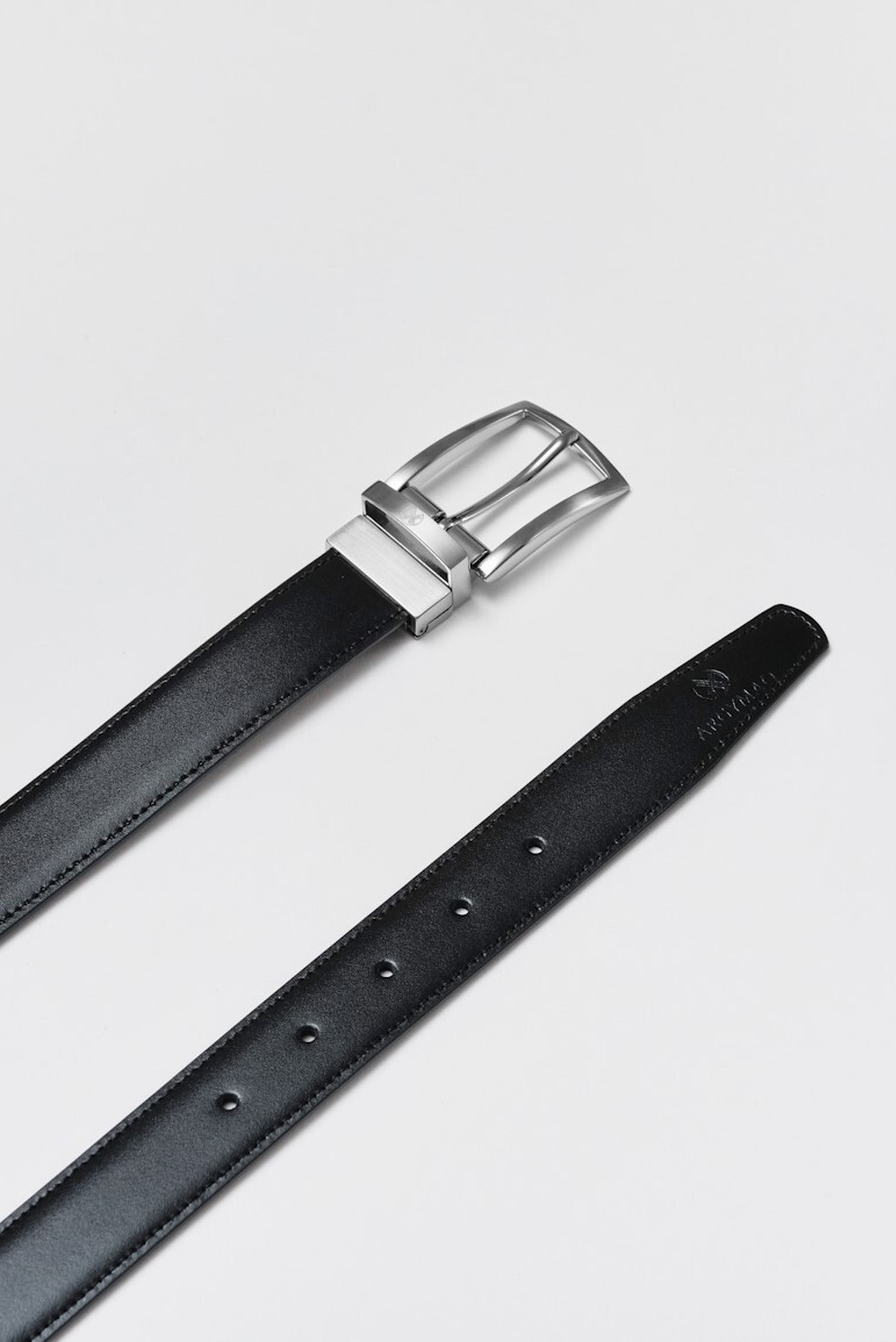 Мужской черно-коричневый ремень 30ММ 2