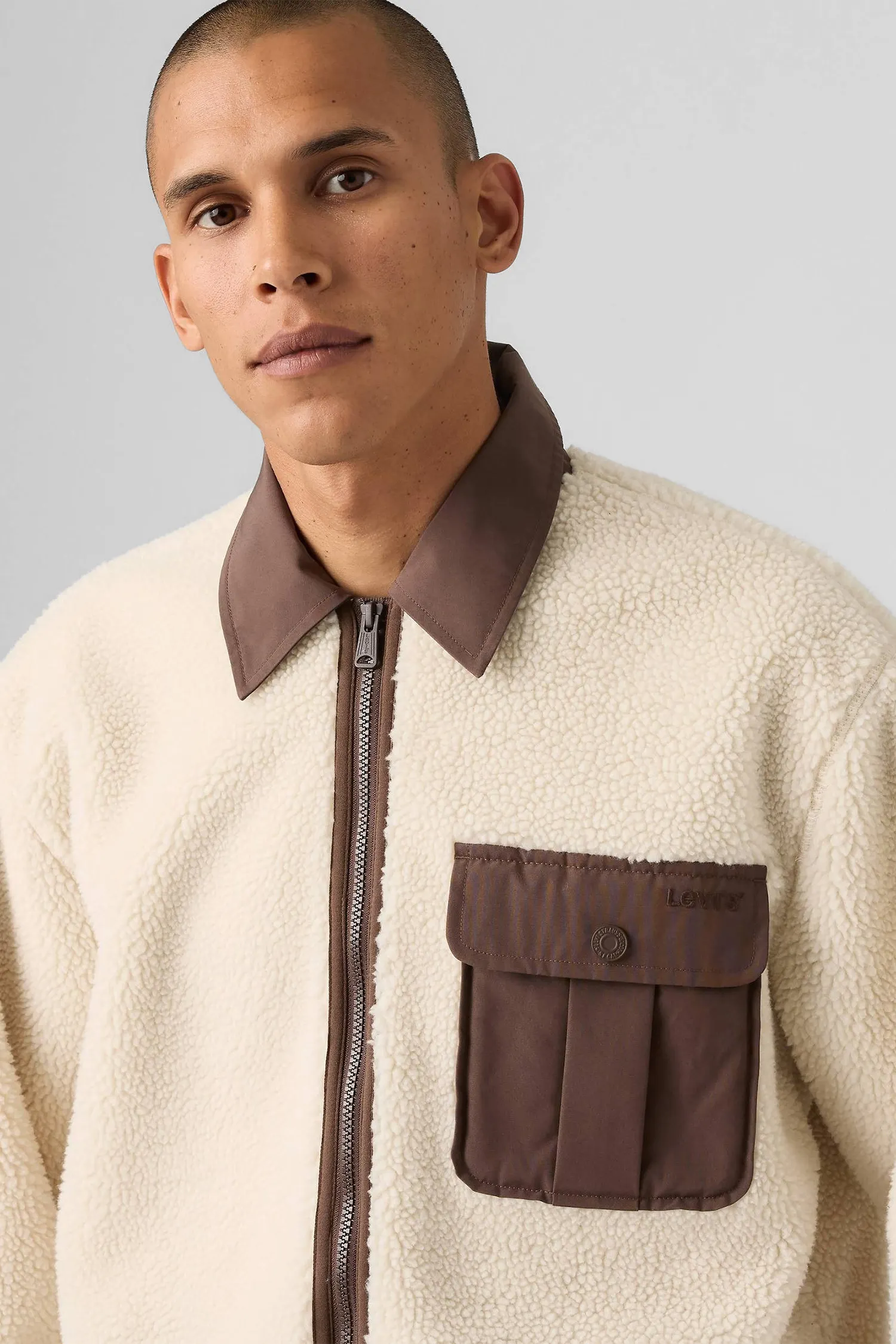 Мужская бежевая куртка 5