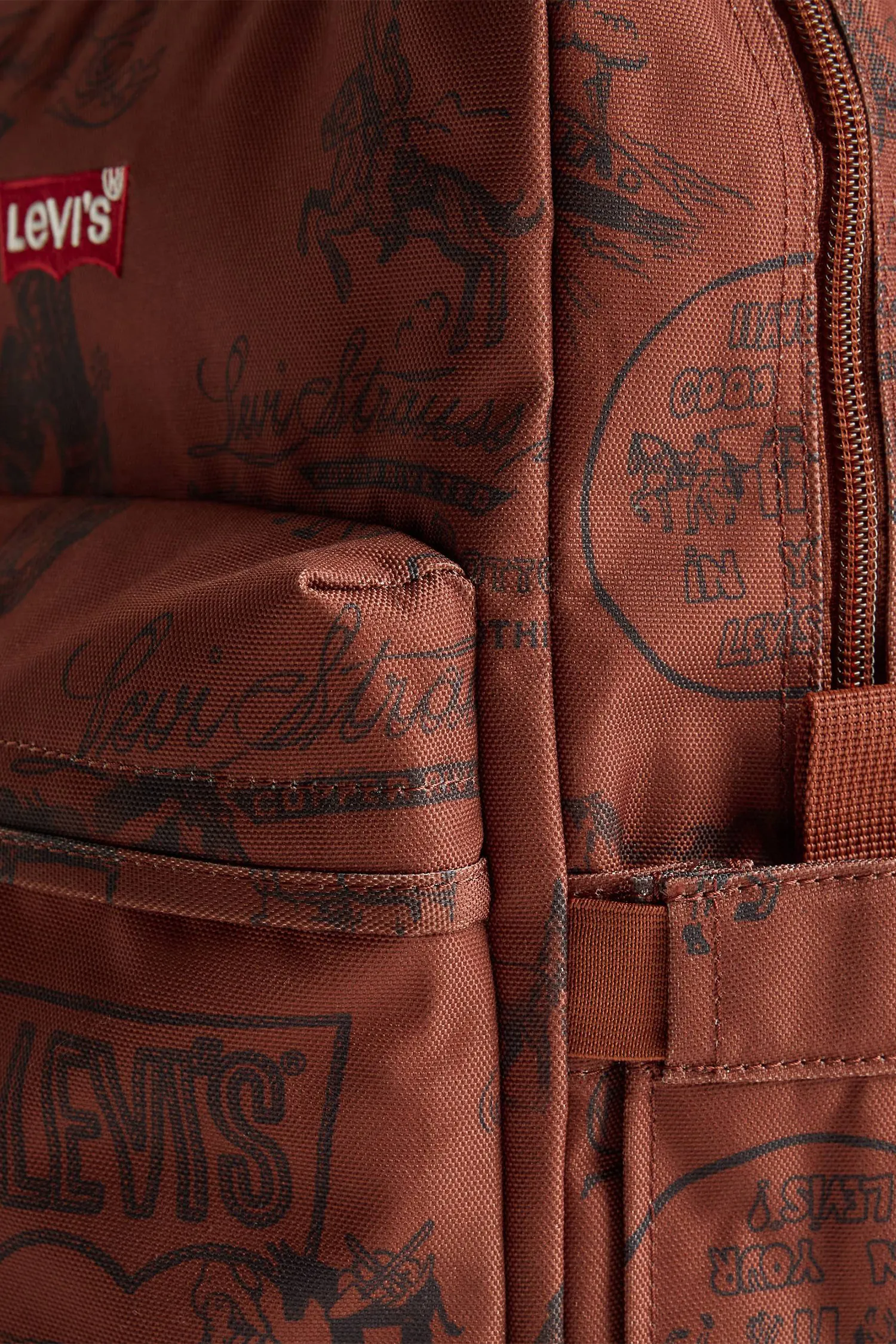 Мужской коричневый рюкзак с узором 4