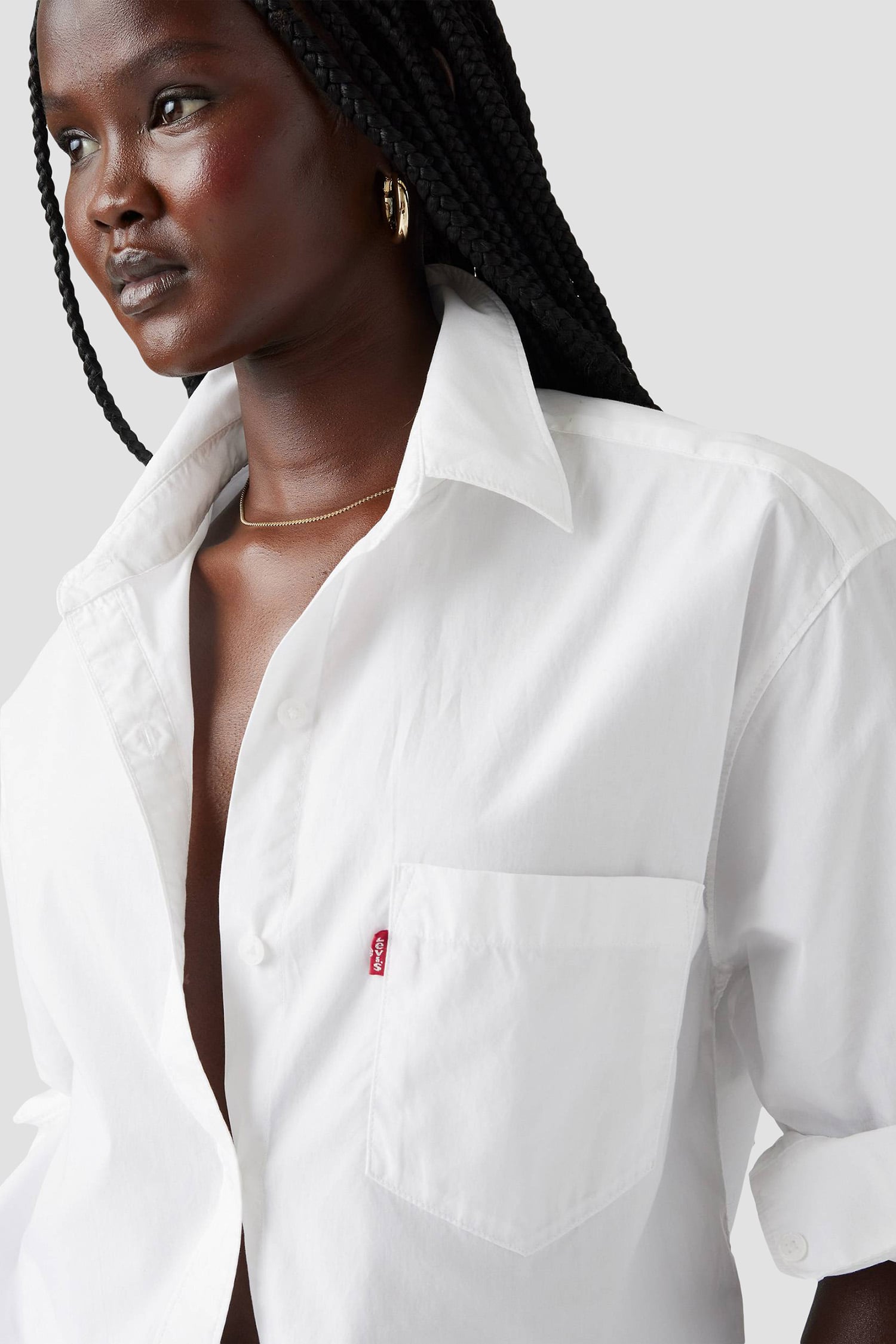 Женская белая рубашка 5