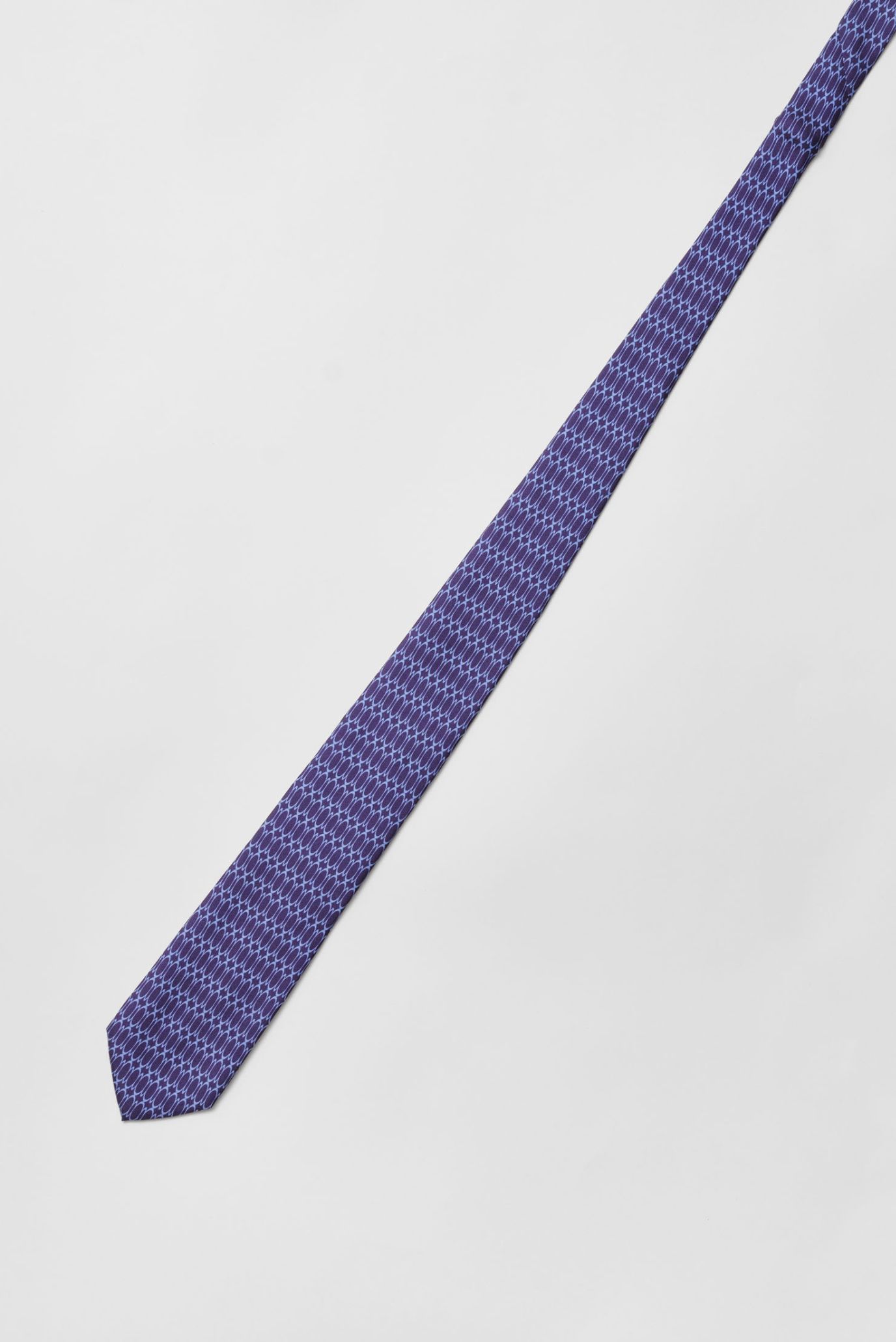 Мужской темно-синий шелковый галстук 2