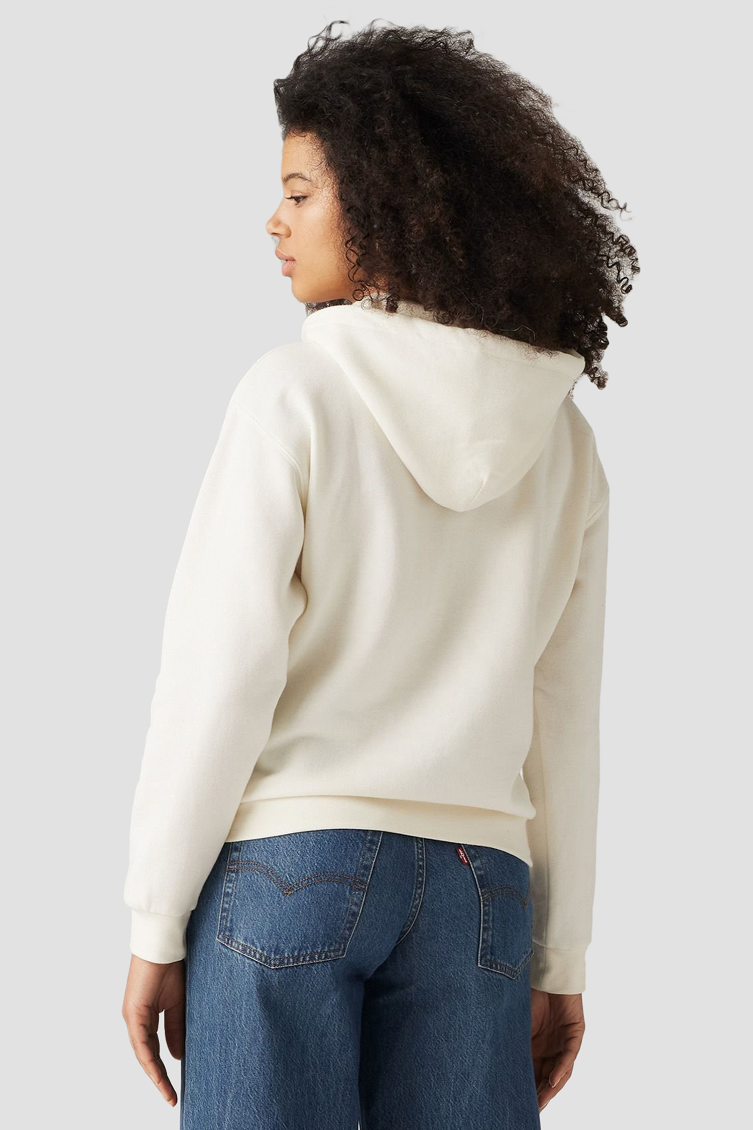 Женское белое худи 3