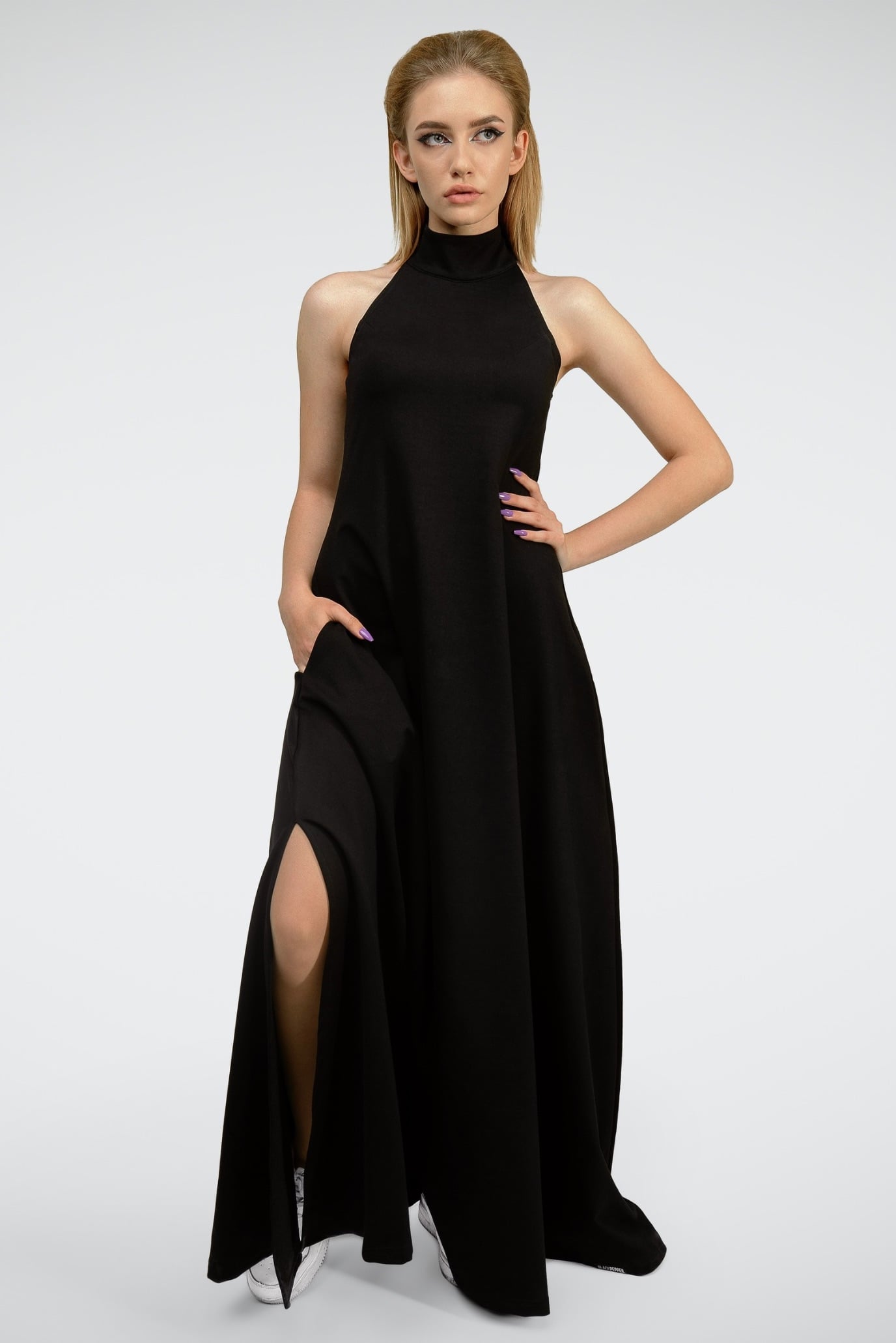 Женское черное платье 1