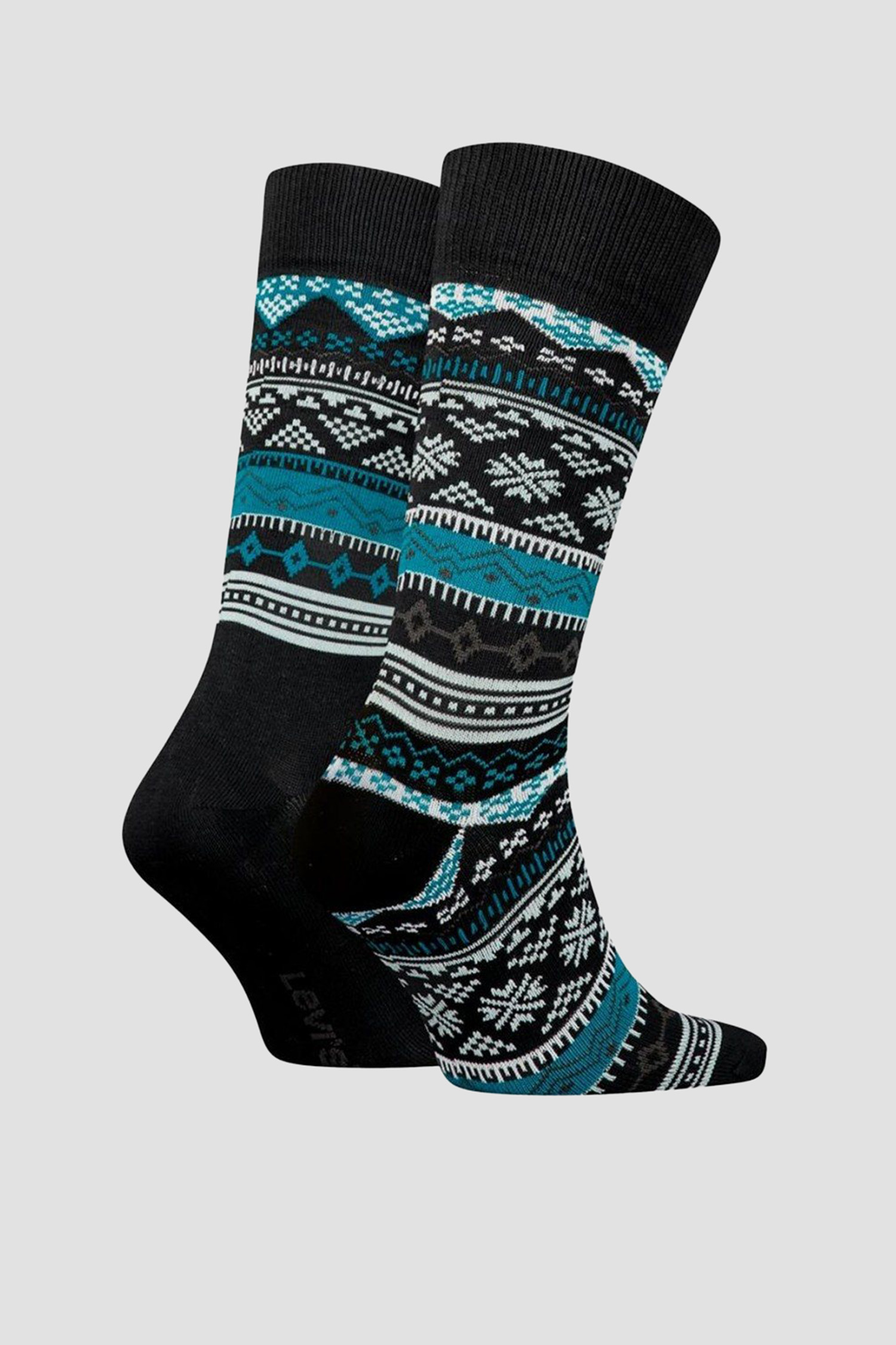 Черные носки с узором (2 пары) 2