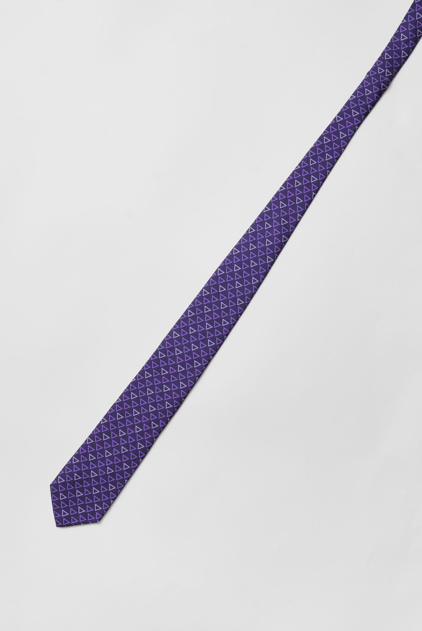 Мужской фиолетовый шелковый галстук 2