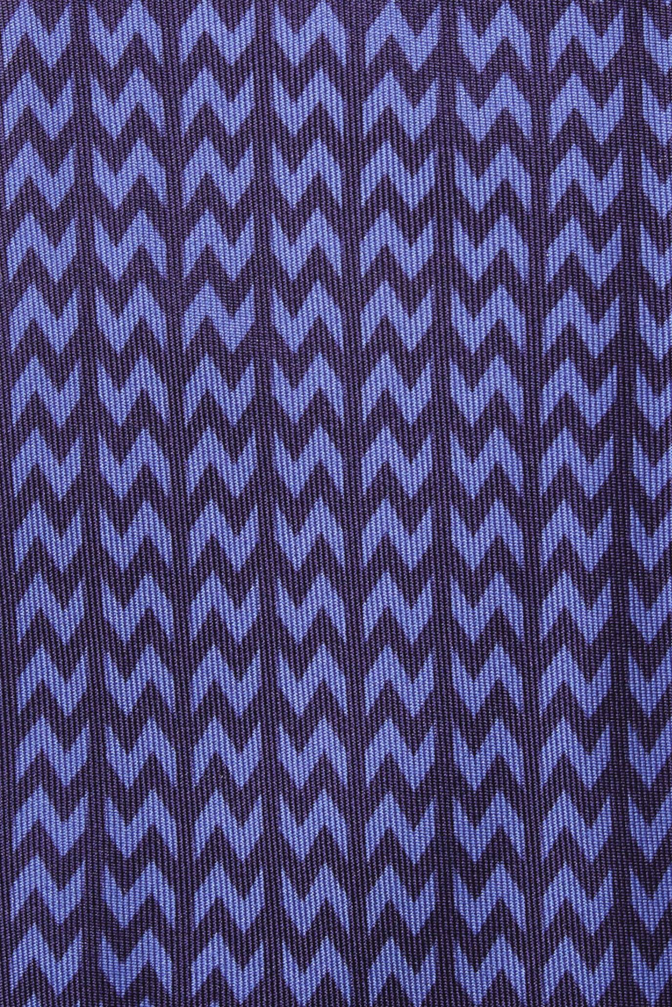 Мужской темно-синий шелковый галстук 4