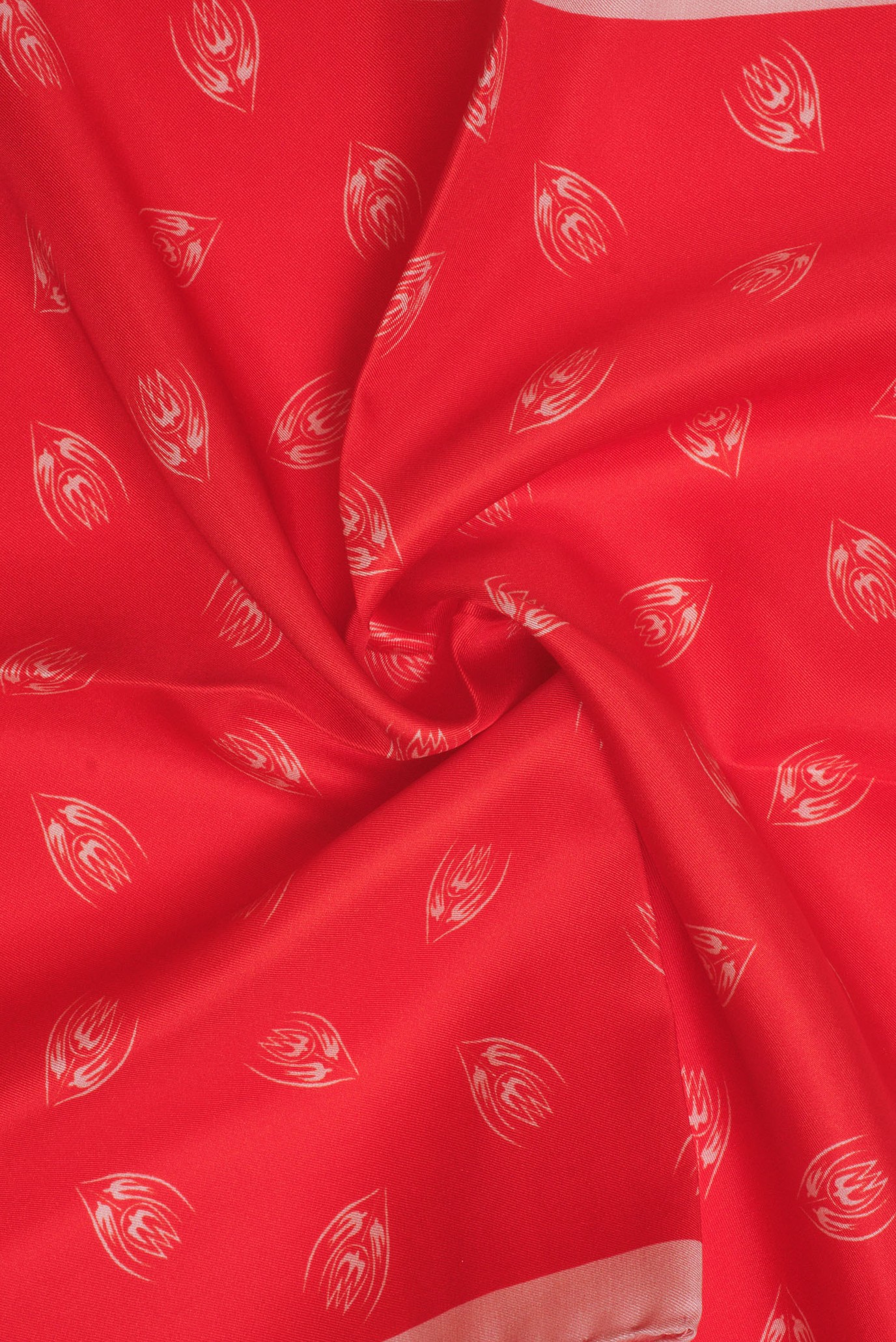 Женский красный платок 36х36 1