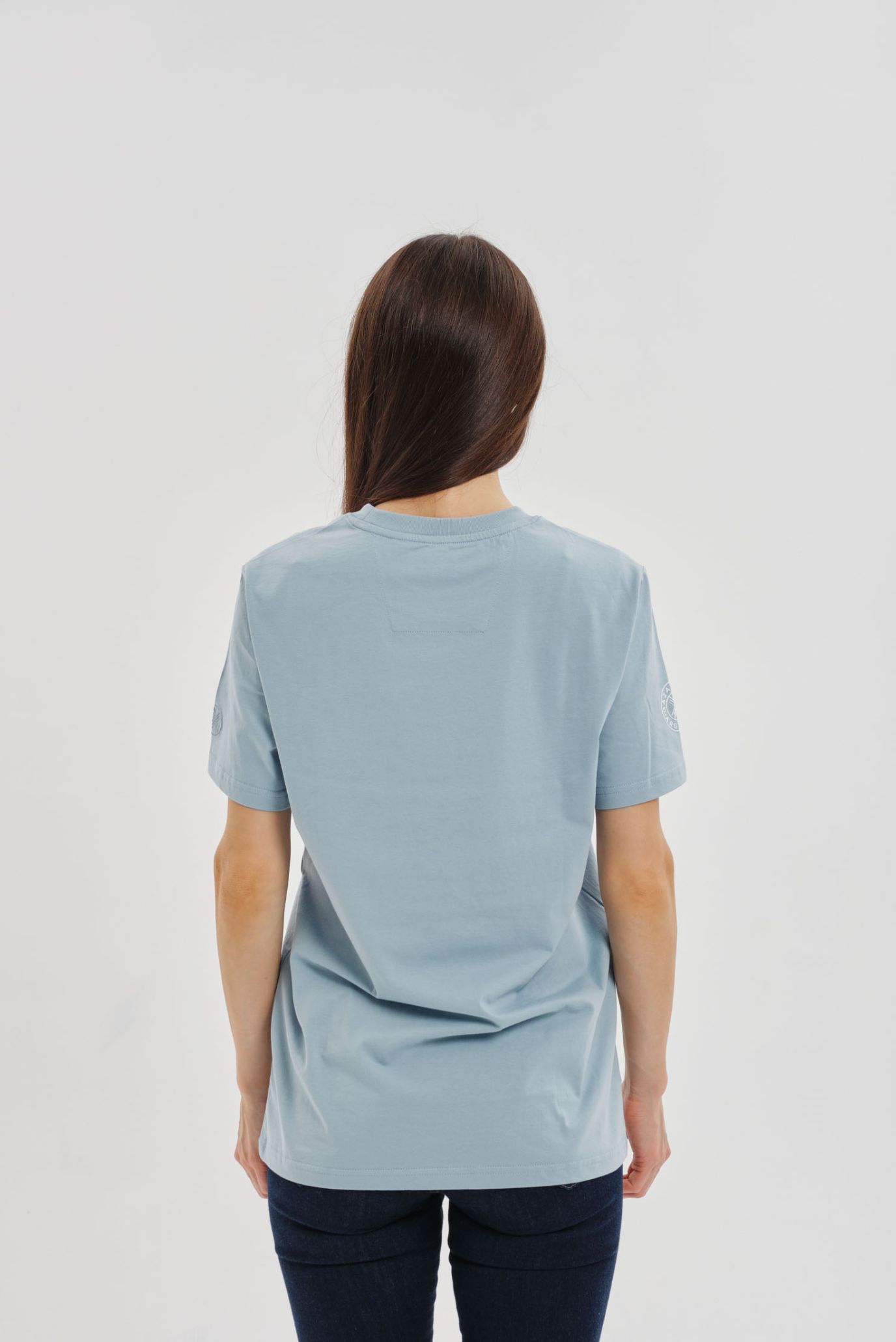 Голубая футболка SHANYRAQ (Унисекс) 8