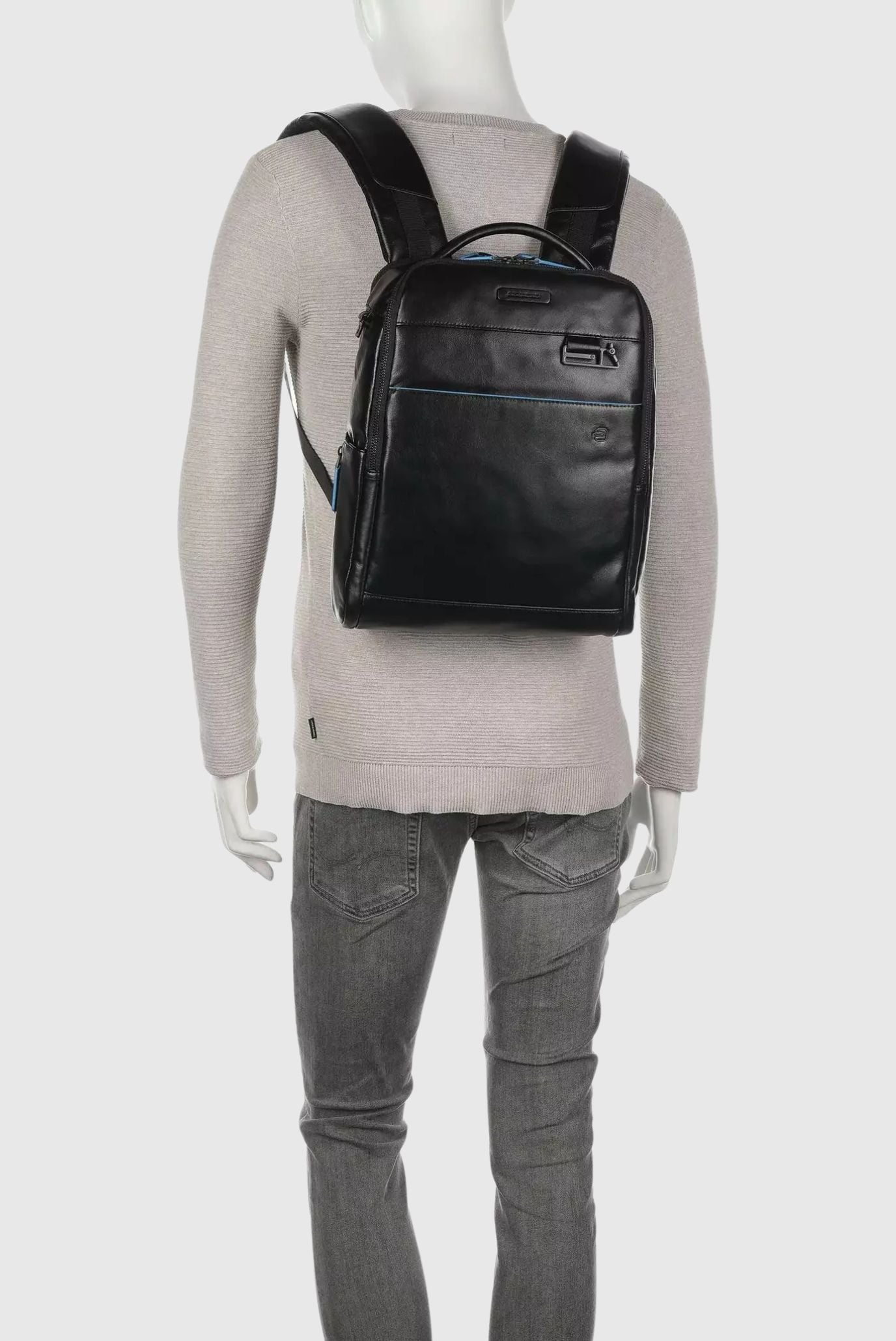 Рюкзак кожаный Piquadro Blue Square Revamp/Nero 5