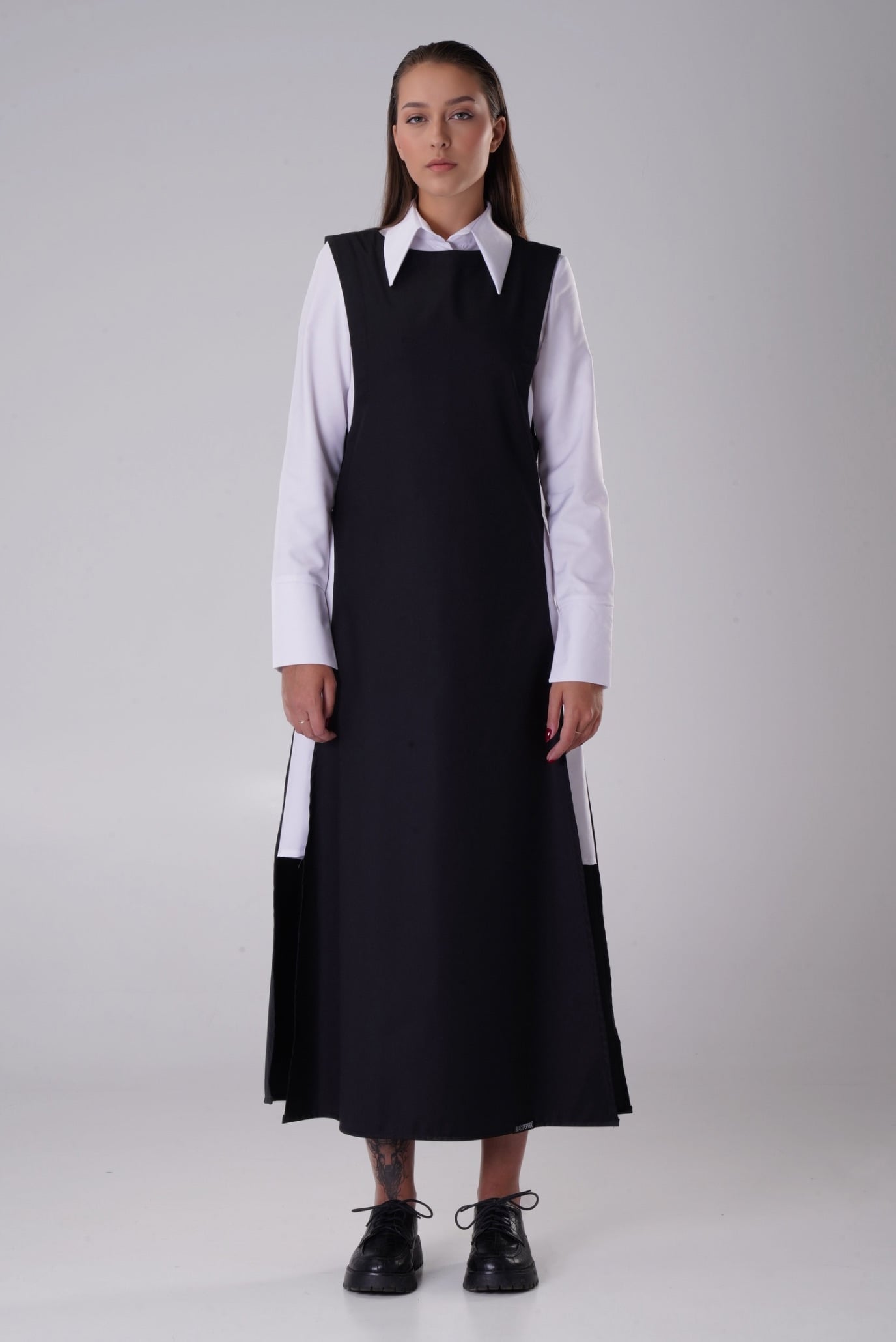 Женский черный костюм двойка 1