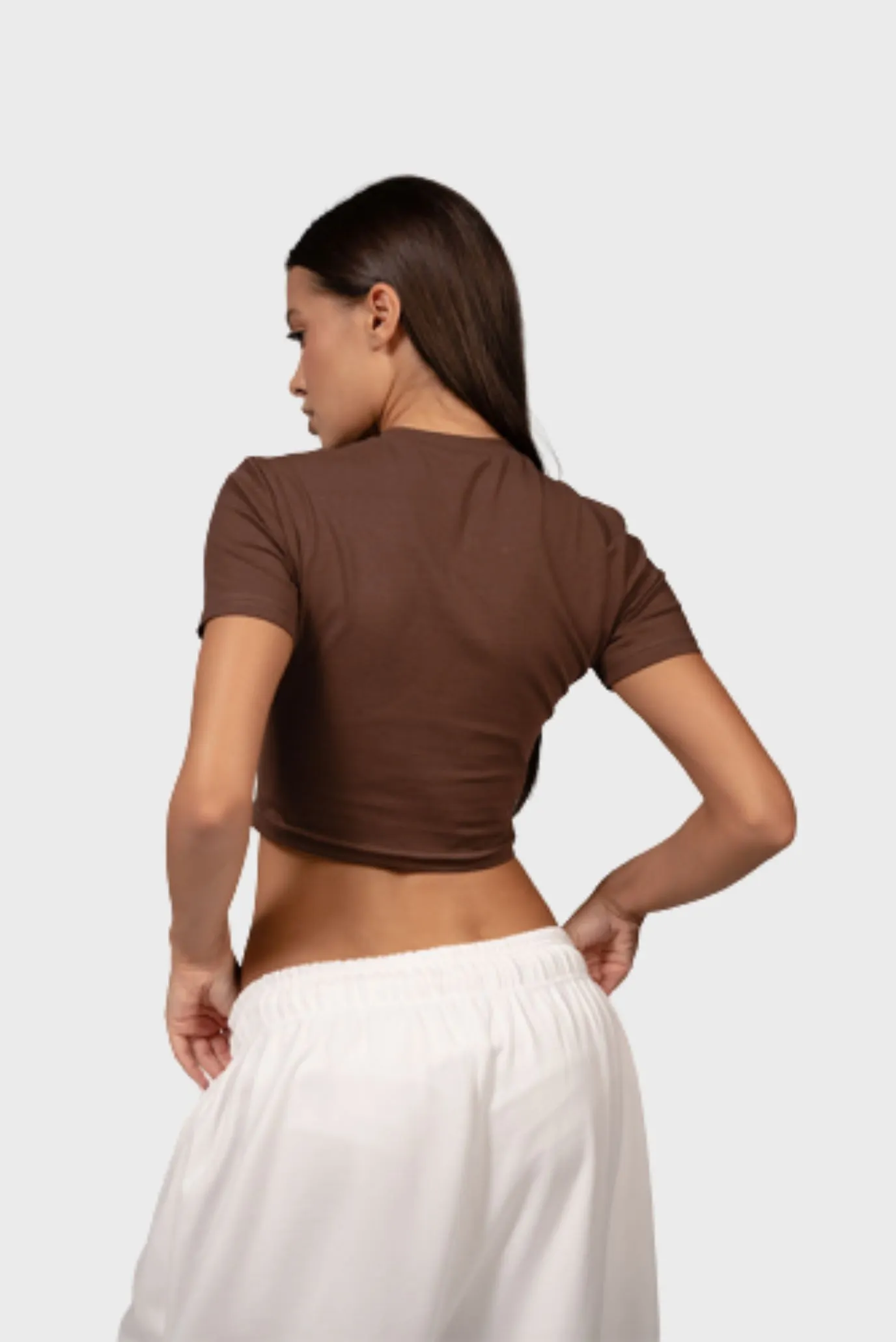 Футболка Sabe Logo T-Shirt Slim Brown 4