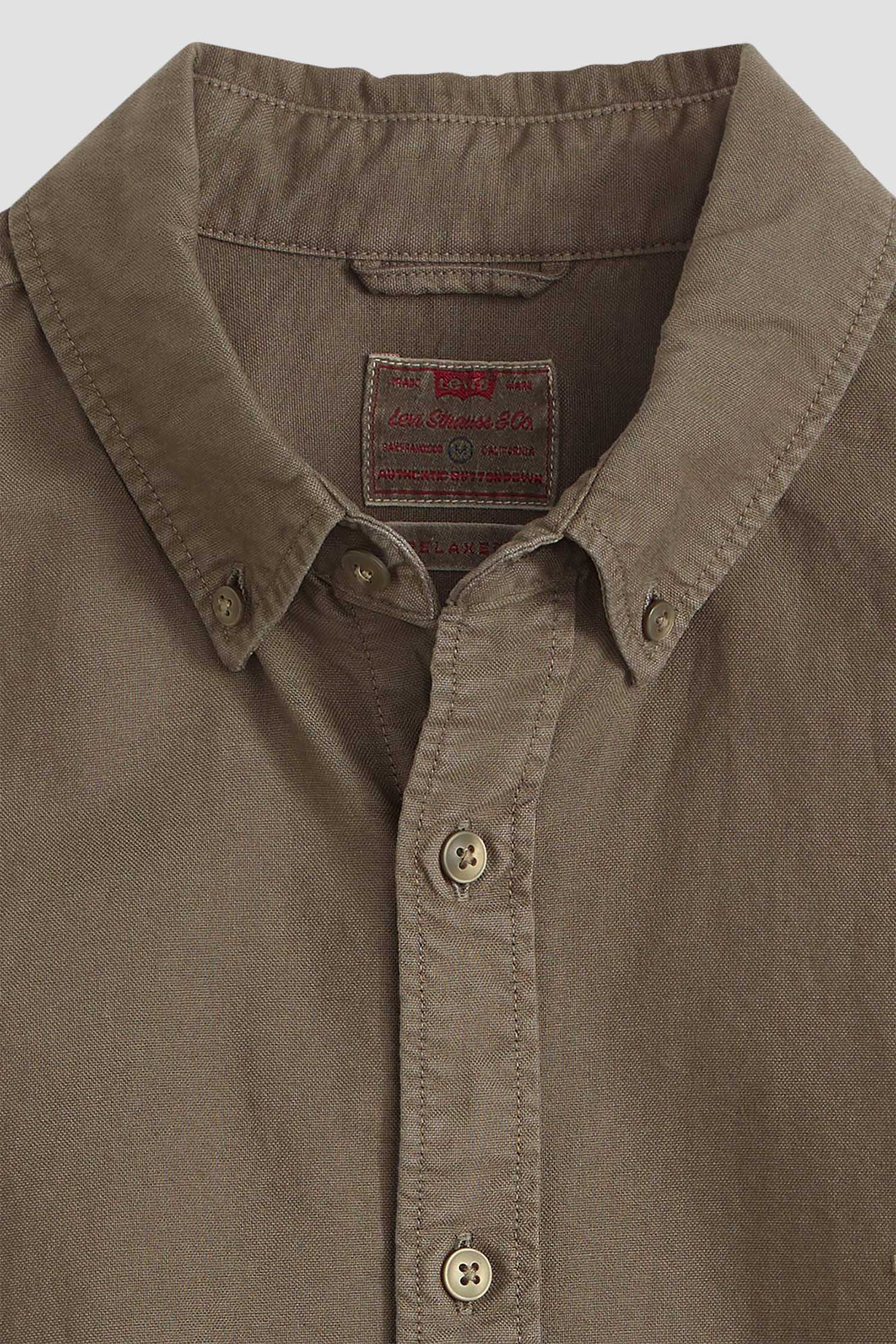 Мужская коричневая рубашка 6