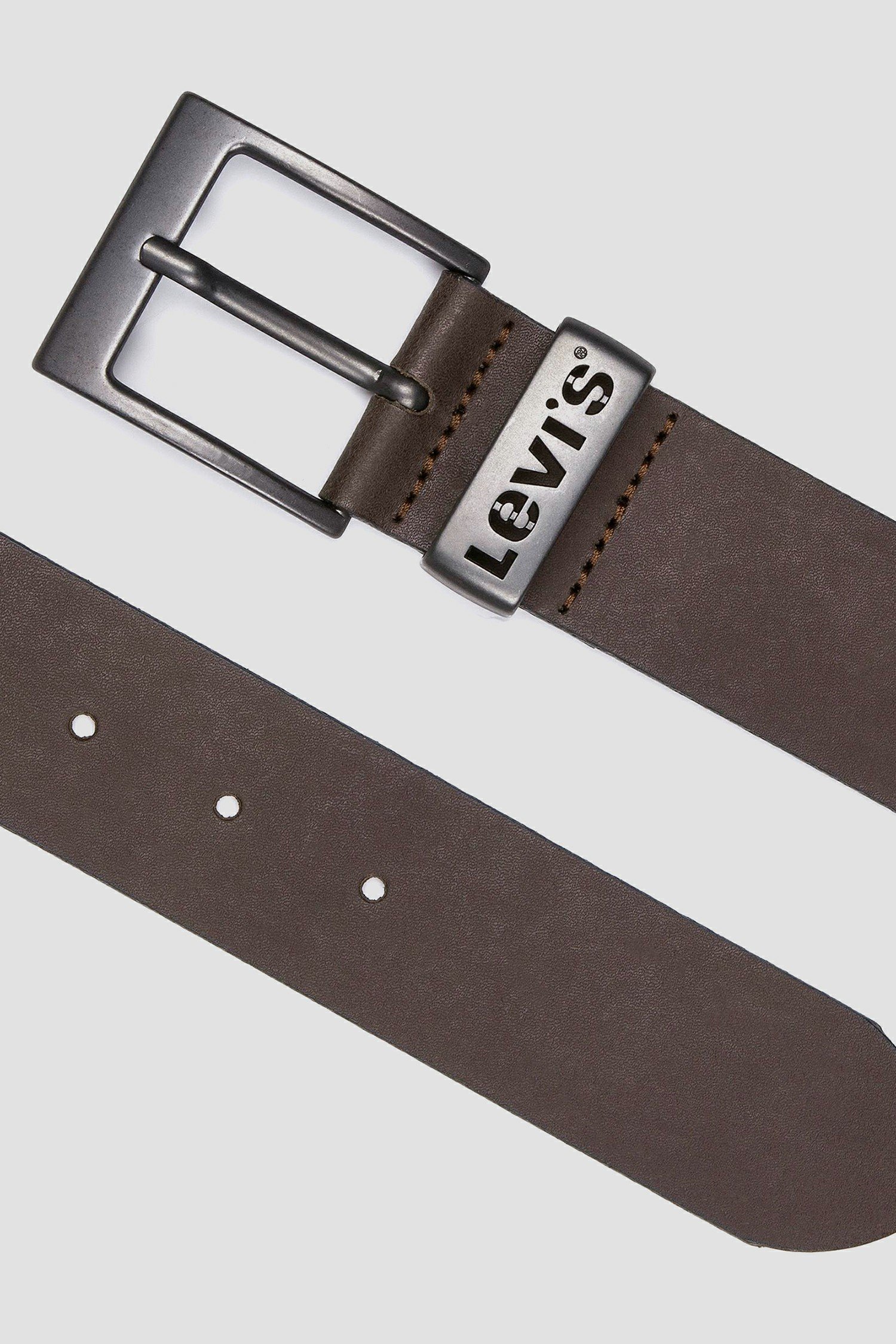 Коричневый кожаный ремень 2