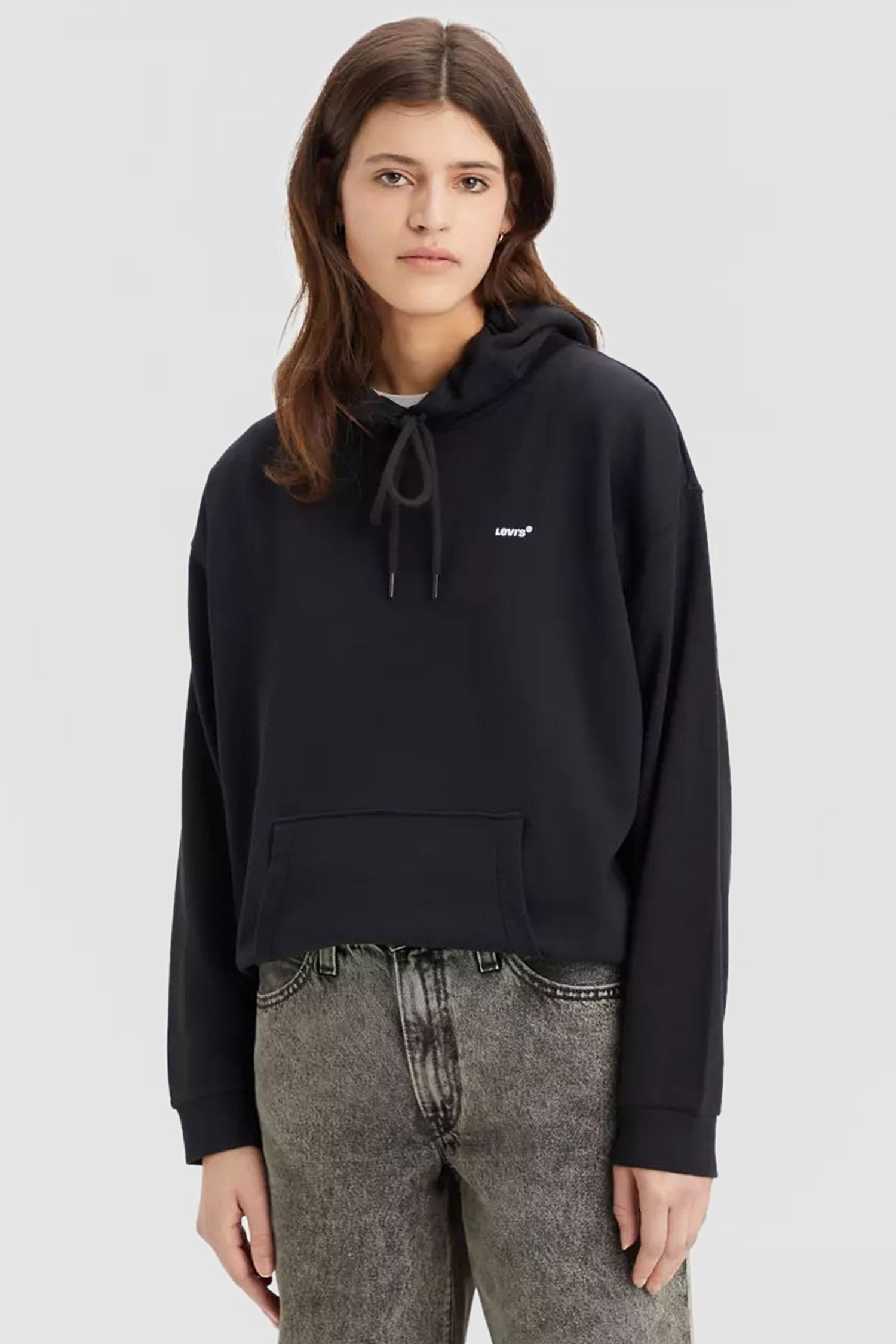 Женское черное худи 1