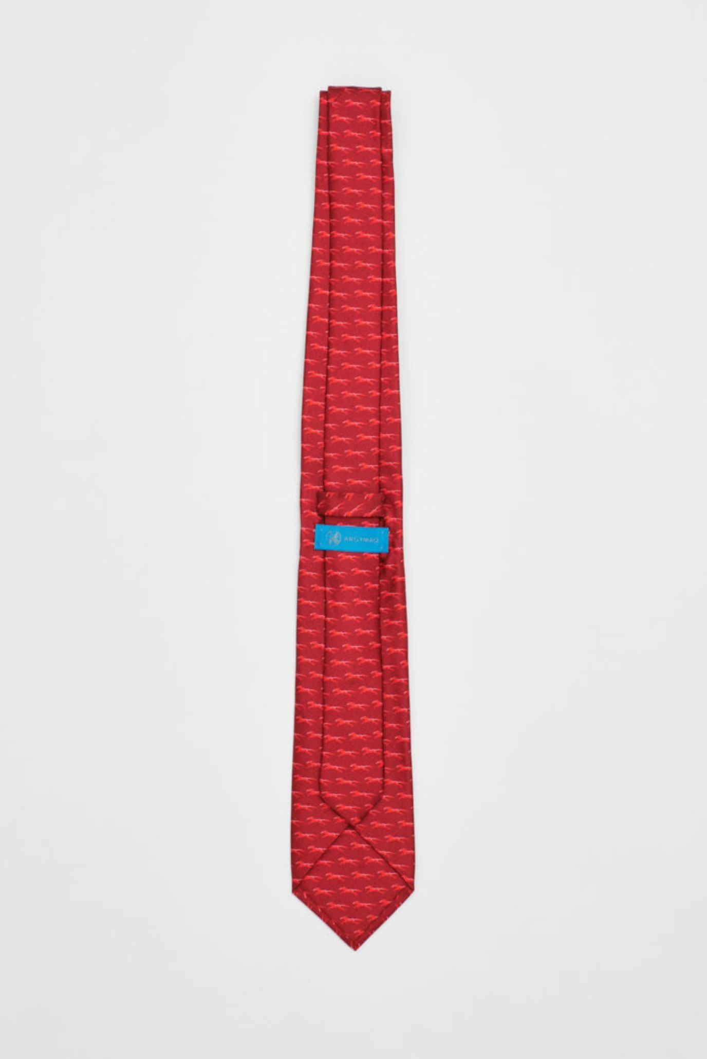 Мужской красный шелковый галстук 3