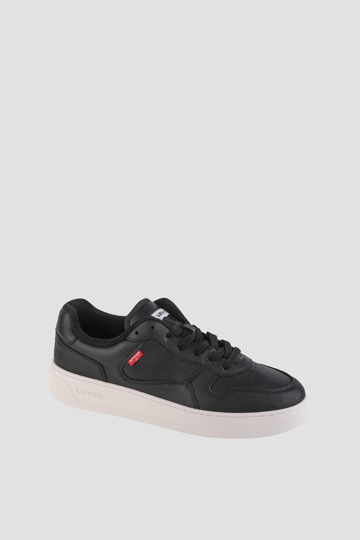 Мужские черные кожаные сникерсы 2