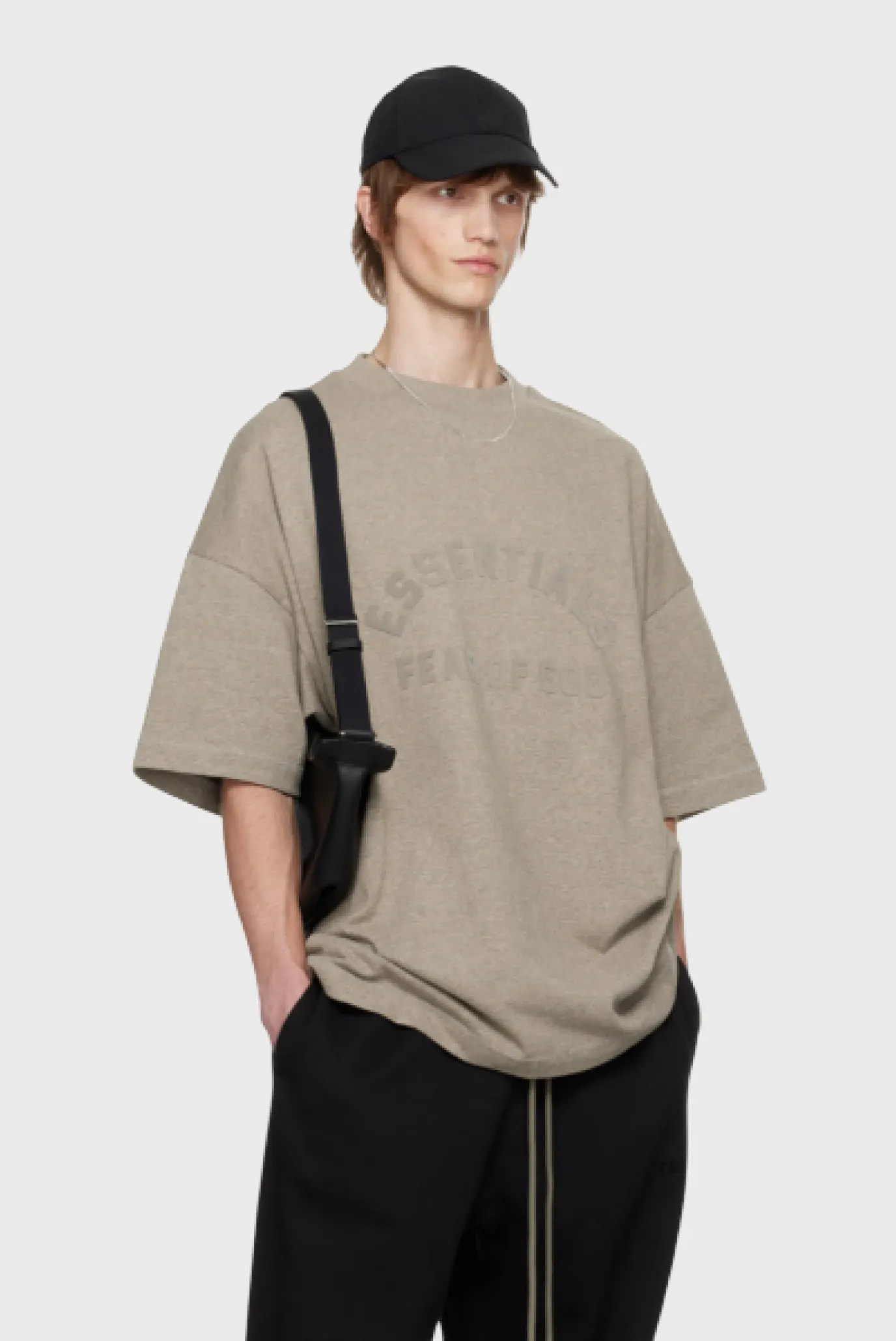 Fear Of God Essentials Core Collection Heavy S/S Tee Heather Grey 1