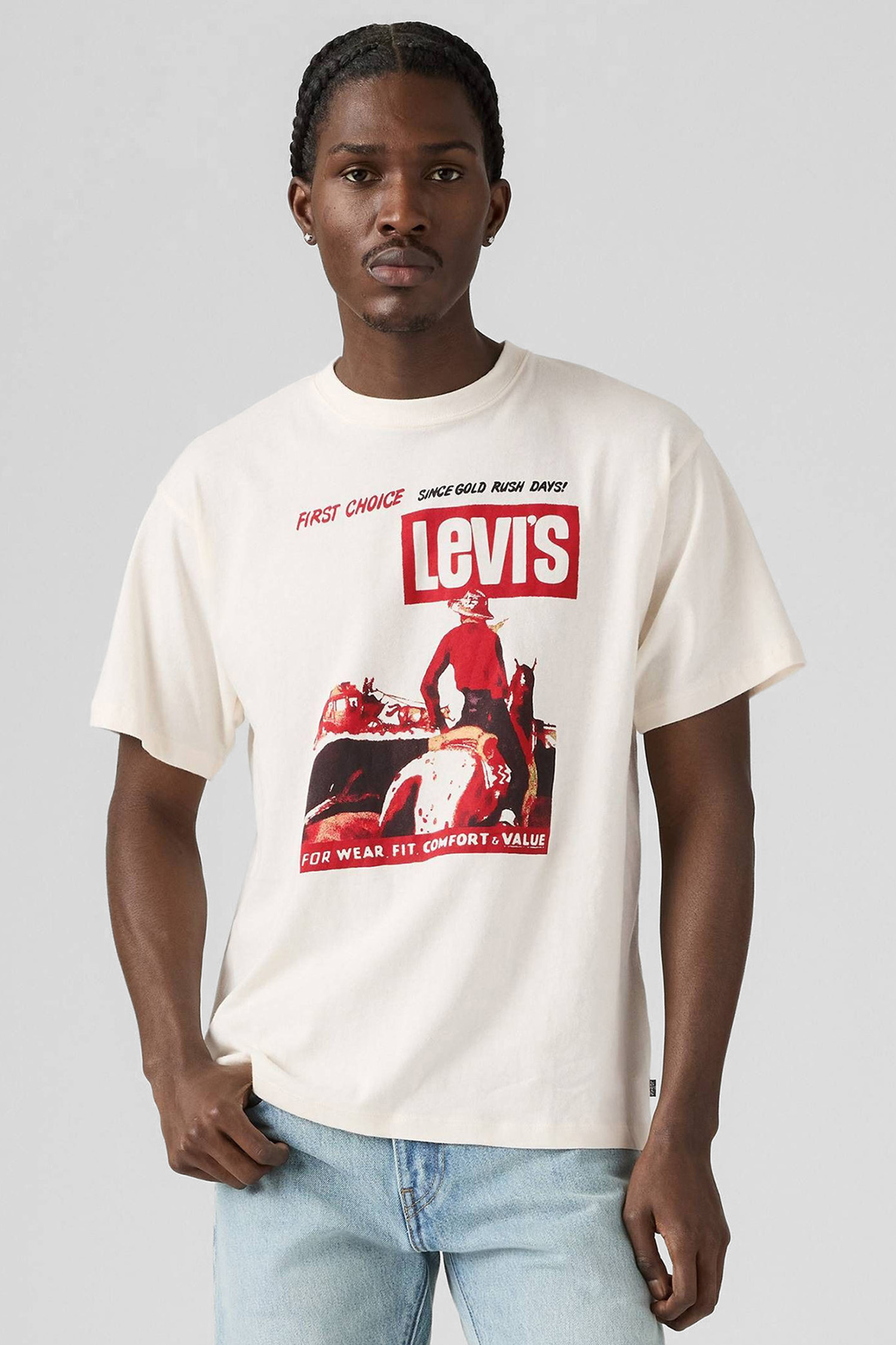 Мужская белая футболка 1