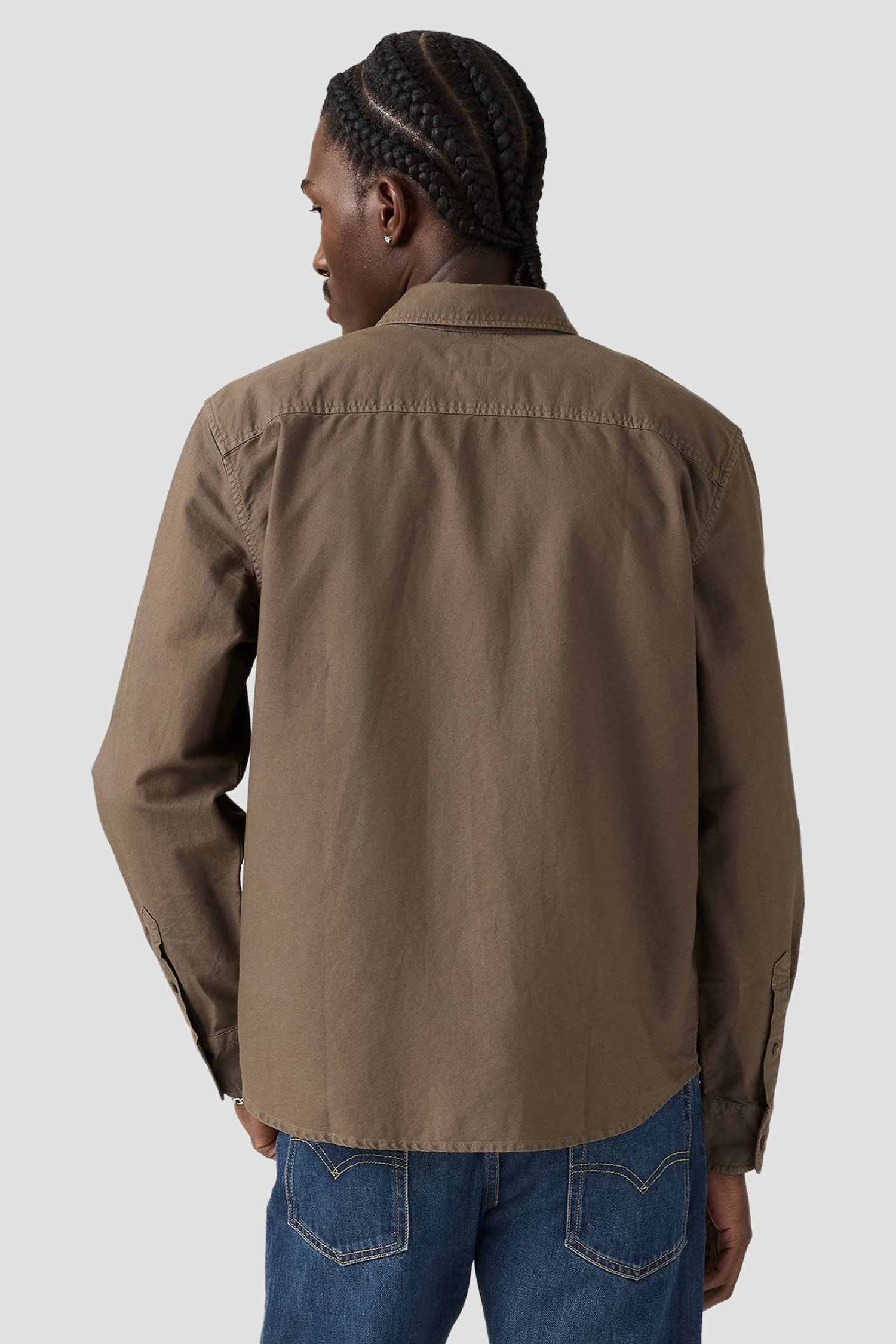 Мужская коричневая рубашка 3