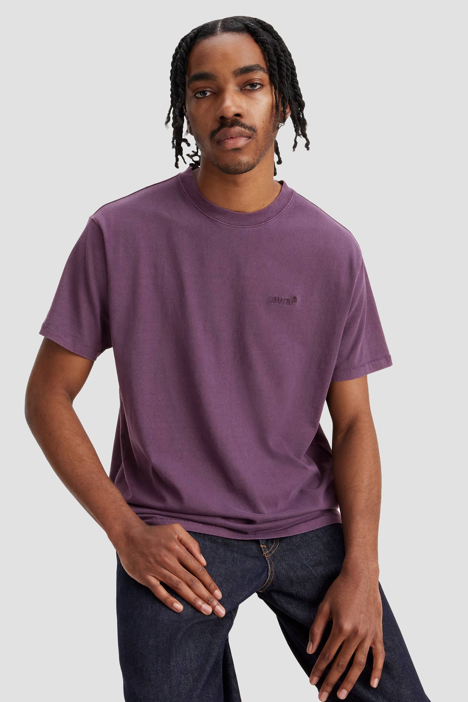 Мужская фиолетовая футболка 4