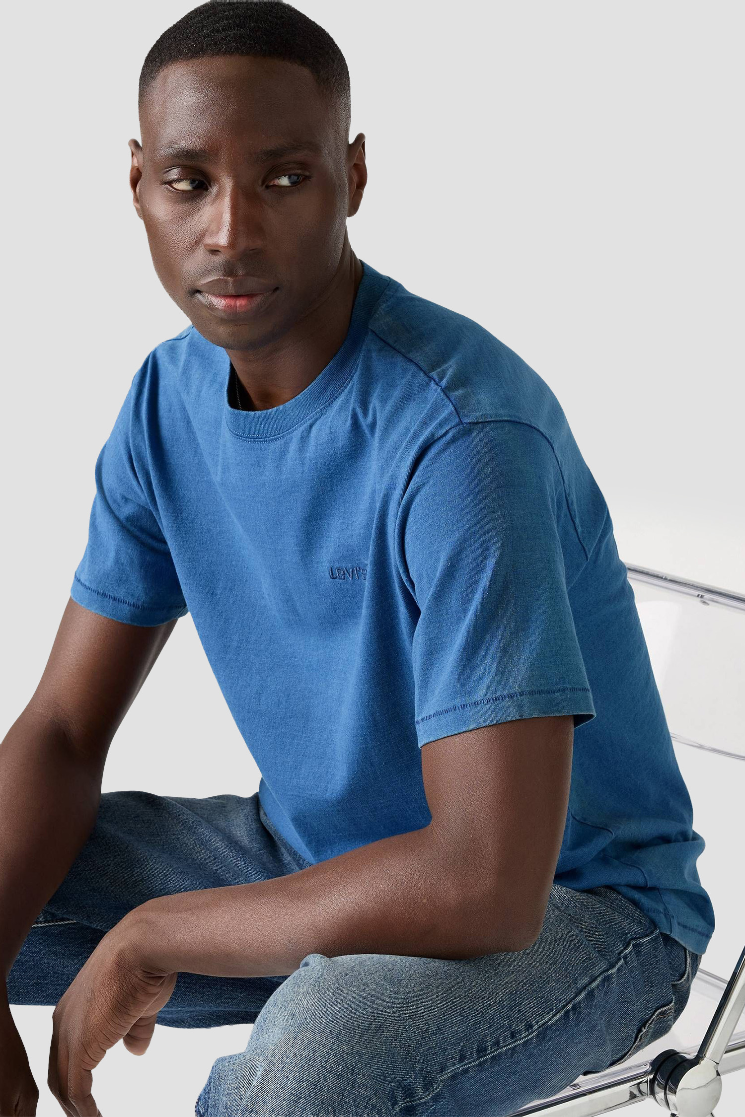 Мужская синяя футболка 5