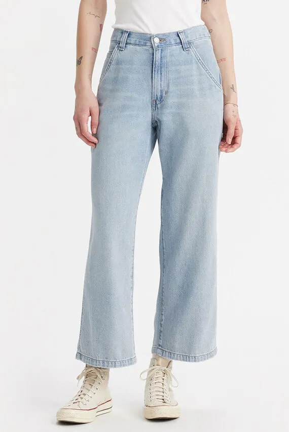 Женские голубые джинсы Baggy Carpenter Levi's